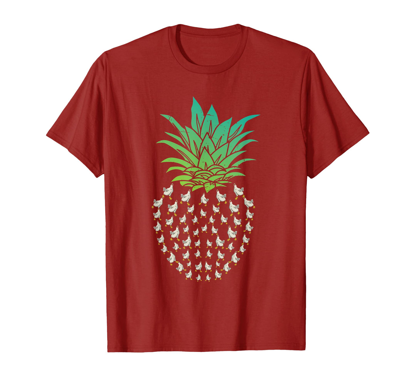 Farm Animal Bird Hen Pineapple Chicken T-Shirt