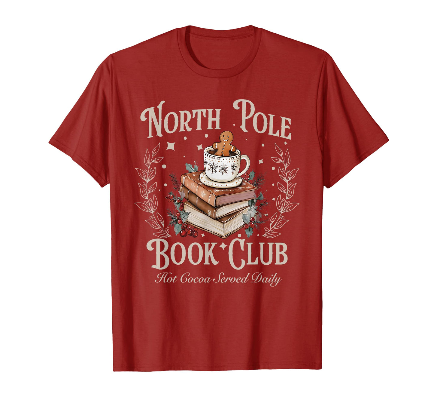 All Booked for Christmas Coquette Xmas Book Club Book Lovers T-Shirt