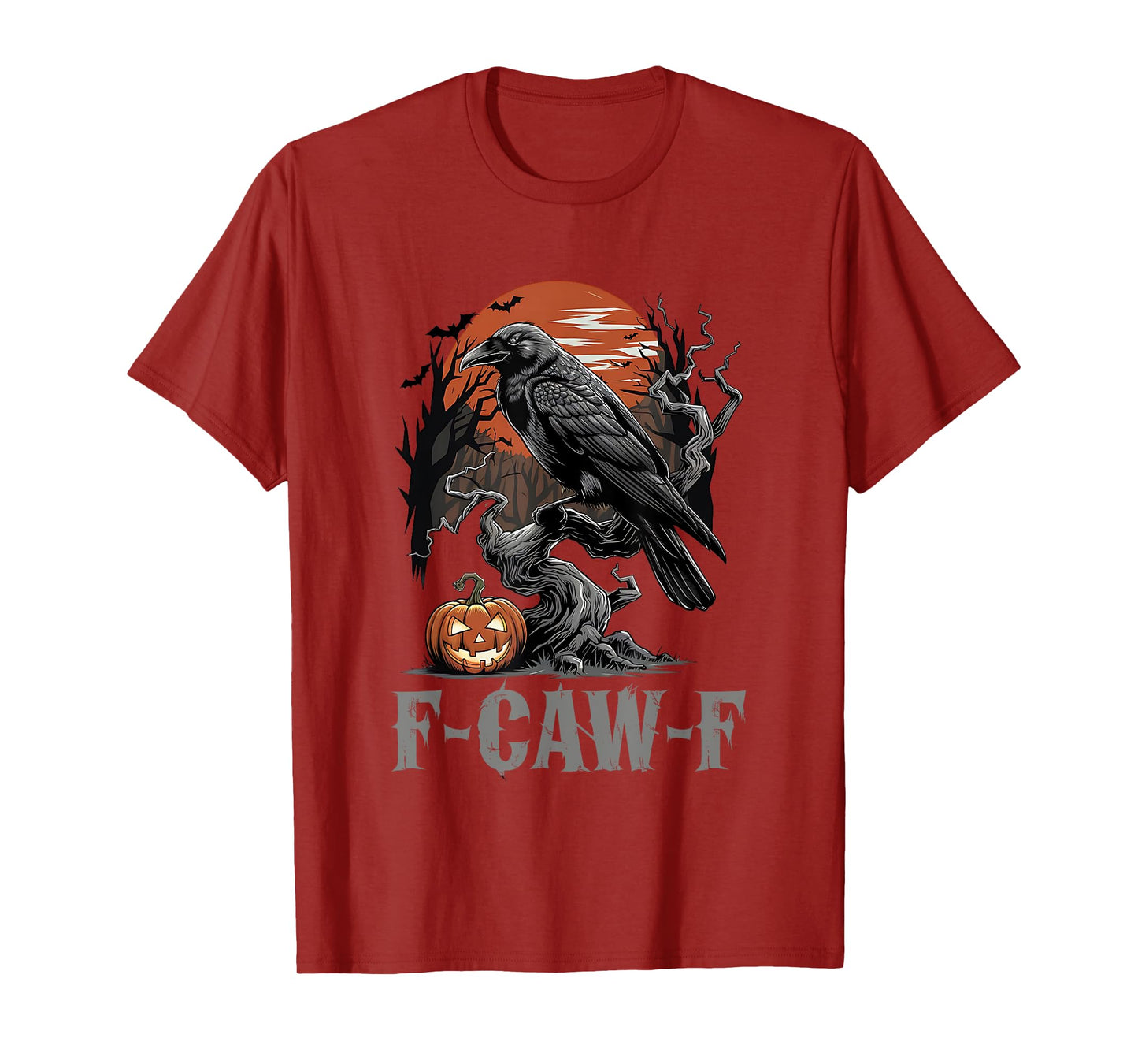 F-Caw-F Funny Raven Gothic Crow black Bird Halloween T-Shirt