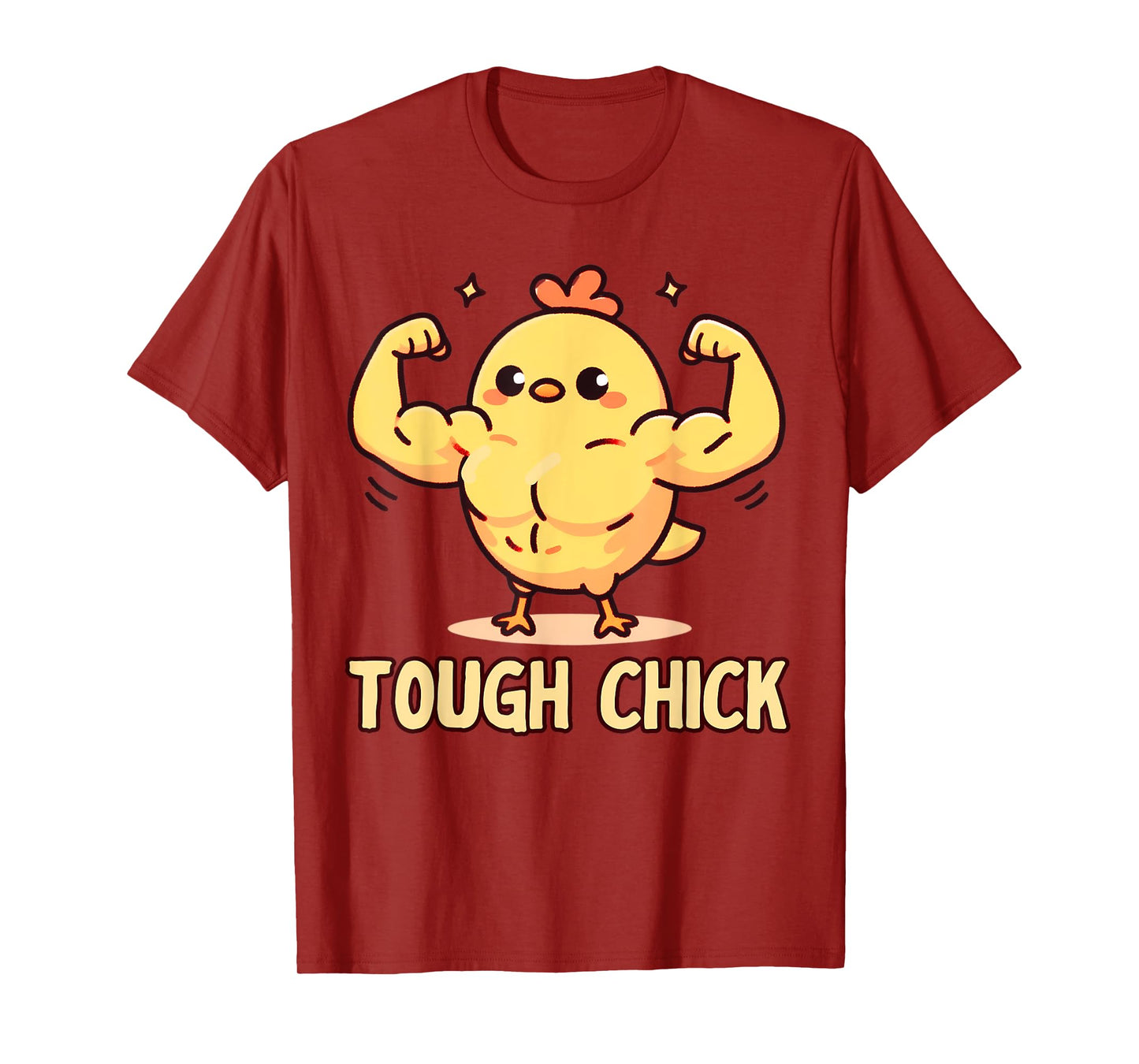 Funny Baby Chick Gym Tee Teen Girls Women One Tough Chick T-Shirt