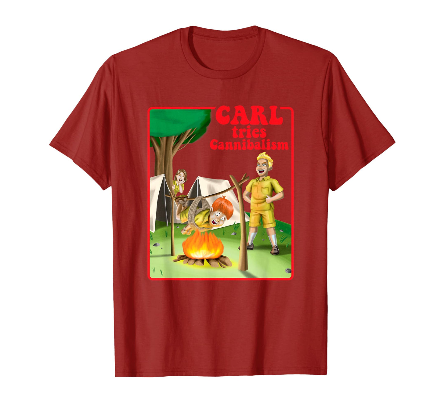 Carl Tries Cannibalism - Cute Horror Shirt - Funny Horror T-Shirt