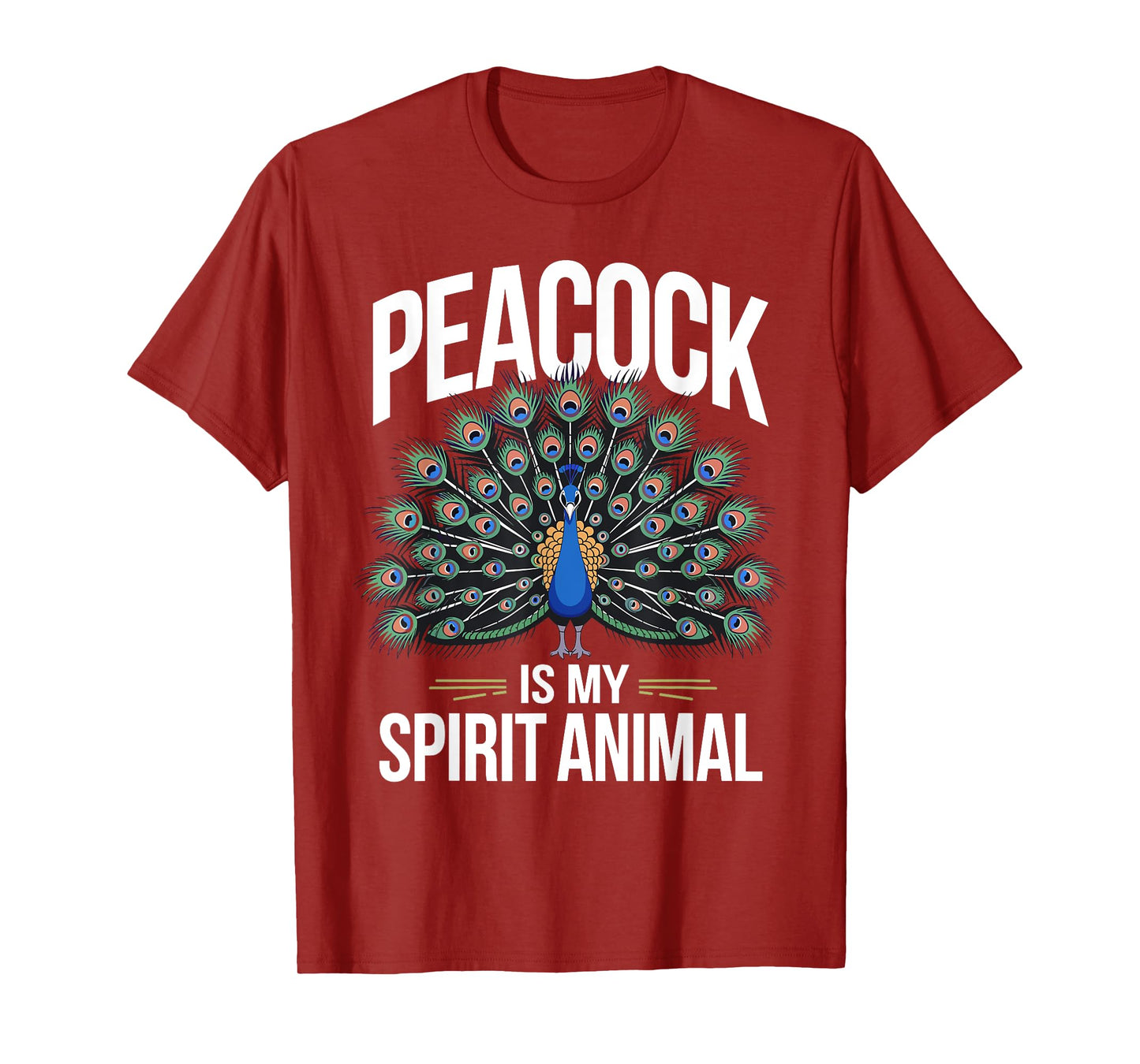 Funny Peacock Art For Men Women Adult Feather Peacock Lover T-Shirt