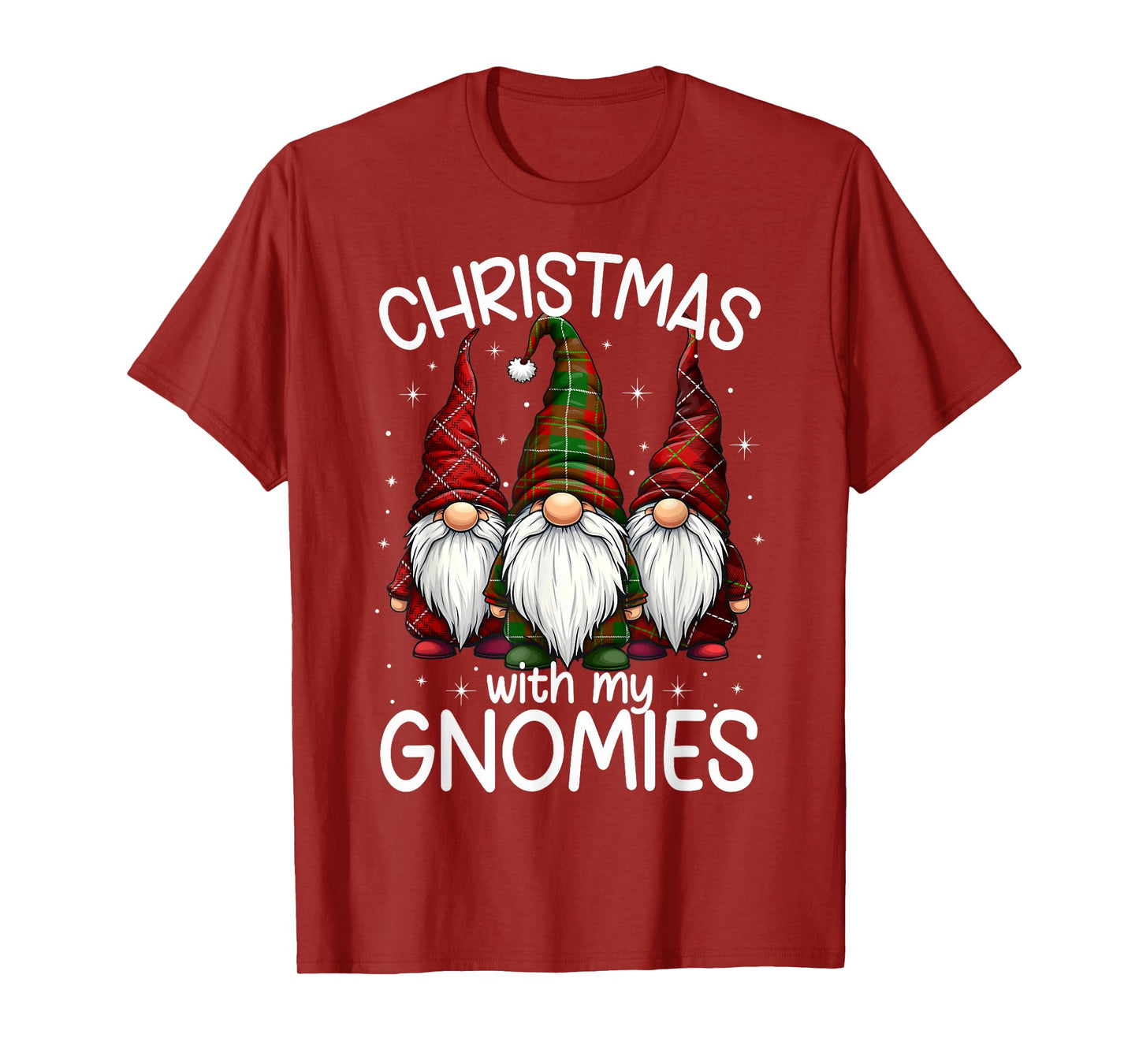 Christmas With My Gnomies Xmas Family Gnome Winter Holiday T-Shirt