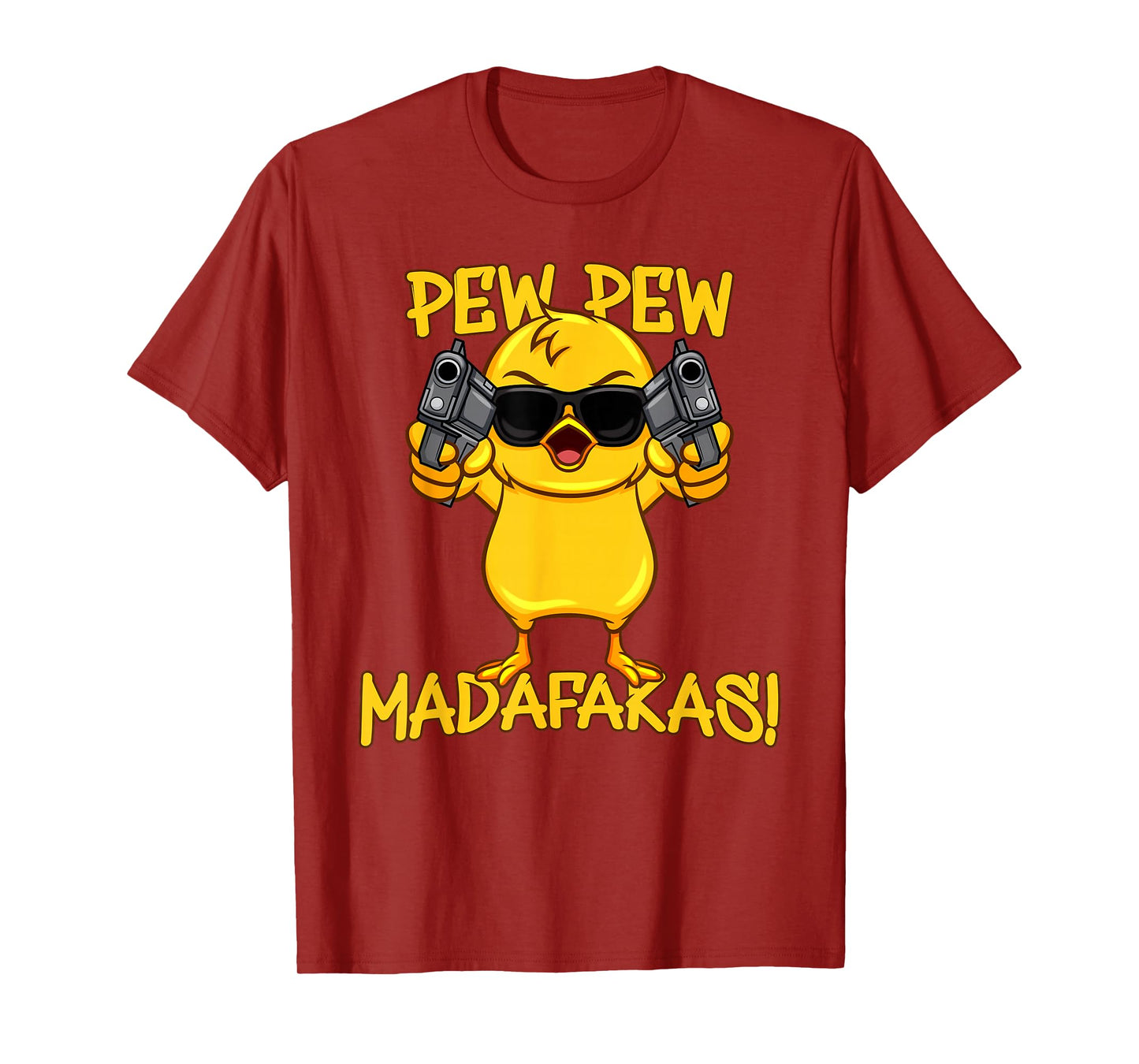 Funny Chicken Rooster Gun Farmer Saying T-Shirt