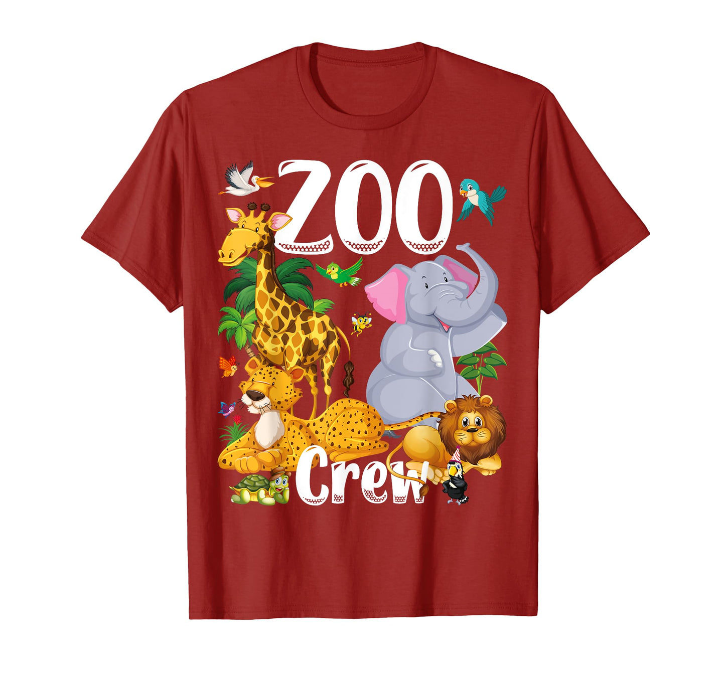 Zoo Birtday Trip Funny Safari Animals Zoo Crew T-Shirt