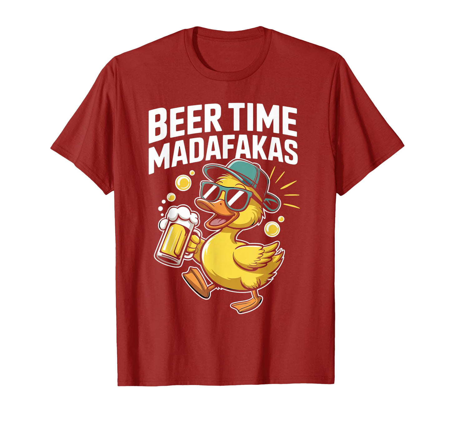 beer time madafakas Funny ducks T-Shirt