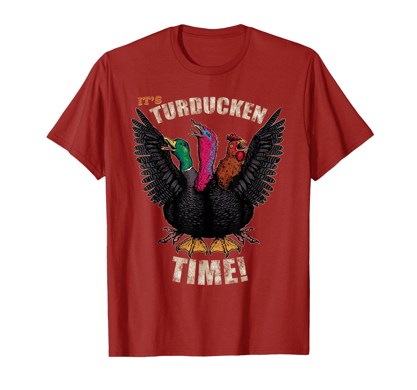 Thanksgiving Day Turkey Turducken Kaiju Monster Ugly Sweater T-Shirt