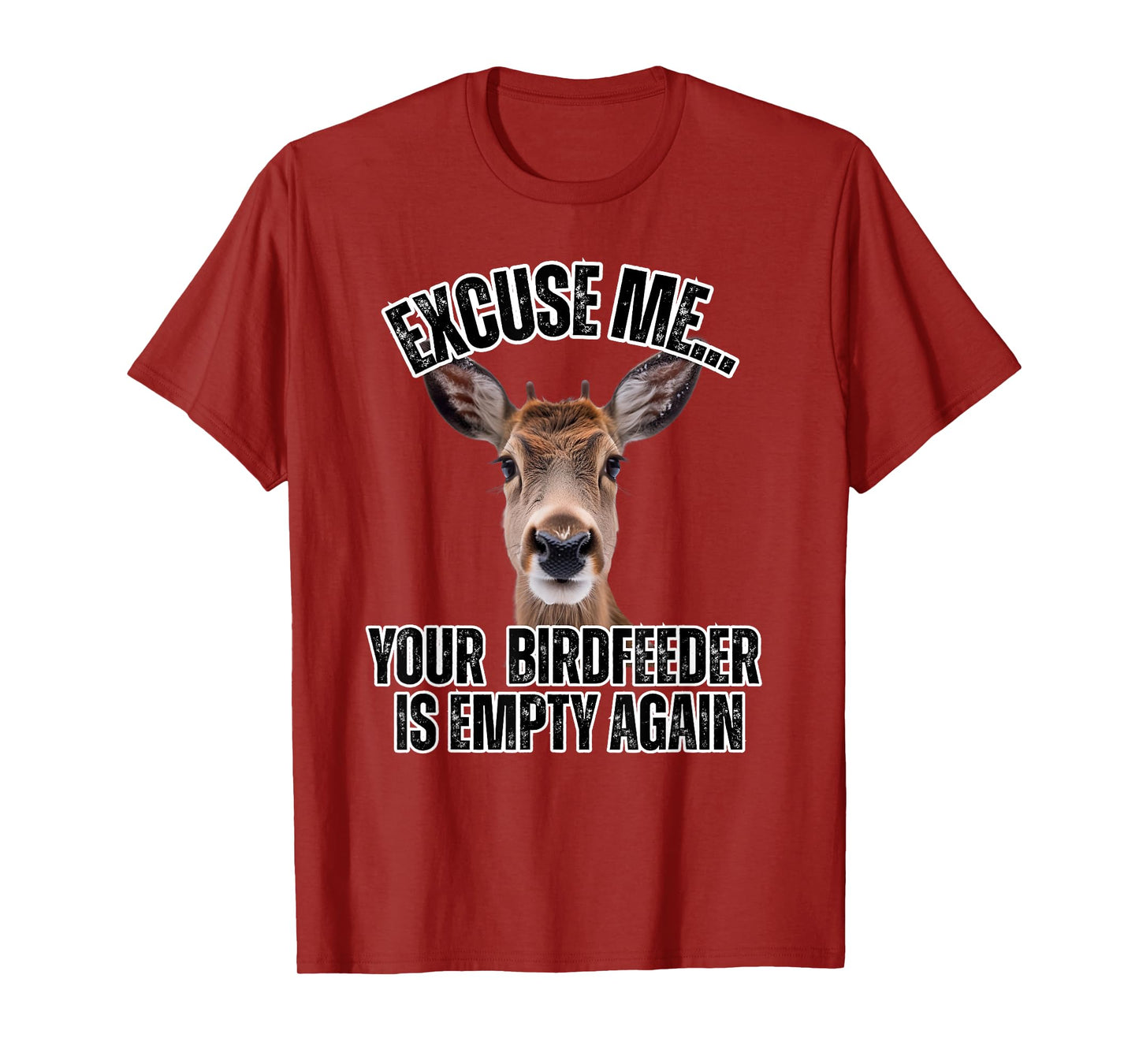 Funny Adorable Deer Bird Feeder Empty Wildlife T-Shirt