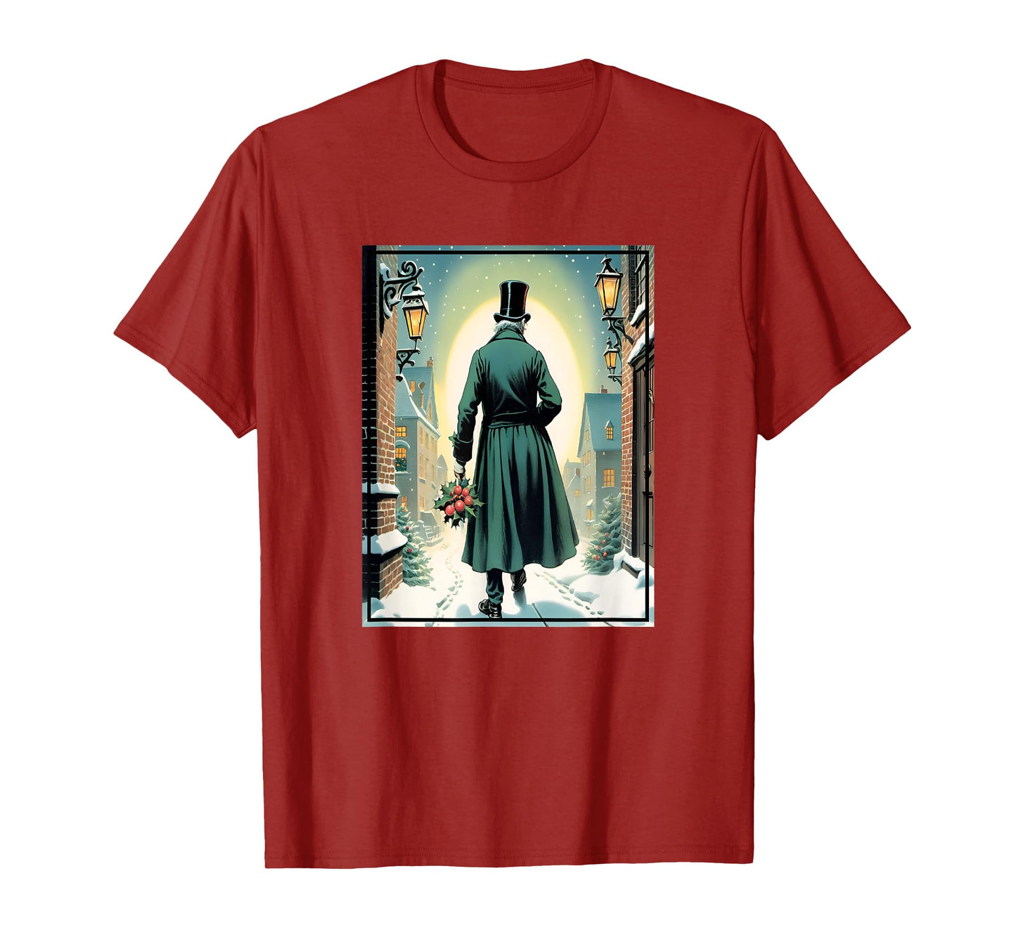 Charles Dickens Christmas Classic Book Ebeneezer Scrooge T-Shirt, Unisex-Adults, Kids, Black, Small, Short Sleeve, T-Shirt