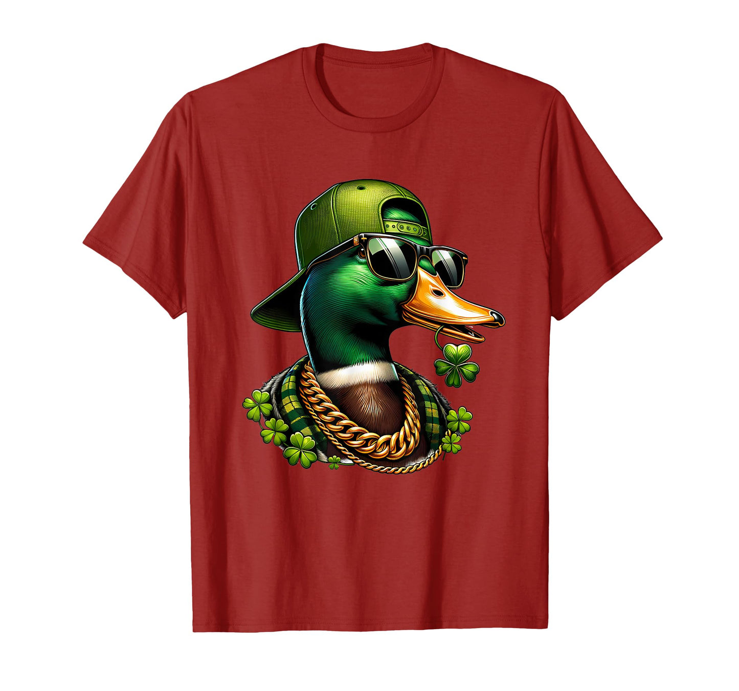 Saint Patricks Call Me Lucky Mallard Duck St Patrick's Day T-Shirt