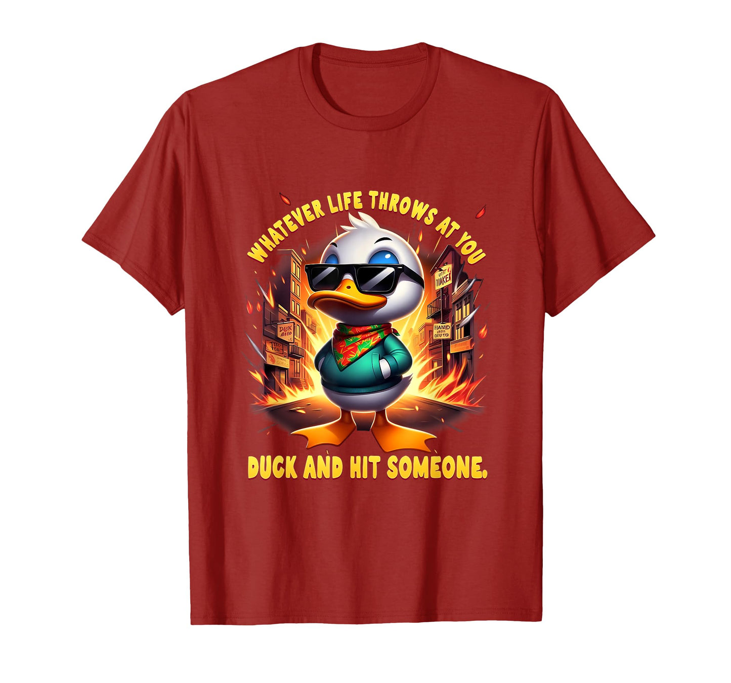 Funny Joke Quote Sarcastic Funny Duck Humor Duck Meme T-Shirt