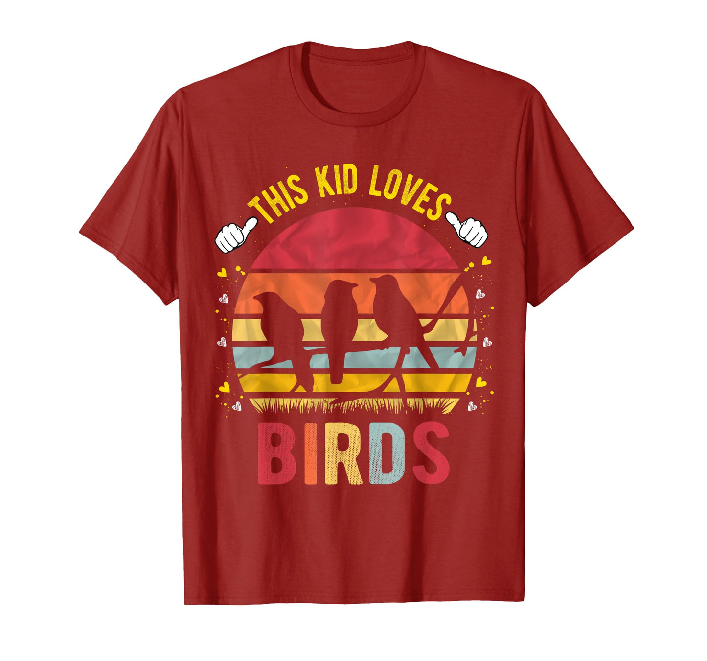 This Kid Loves Birds Boys and Girls Bird Gift T-Shirt