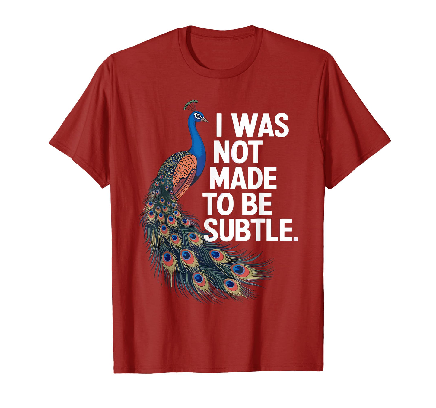 Funny Peacock Art For Men Women Adult Feather Peacock Lover T-Shirt