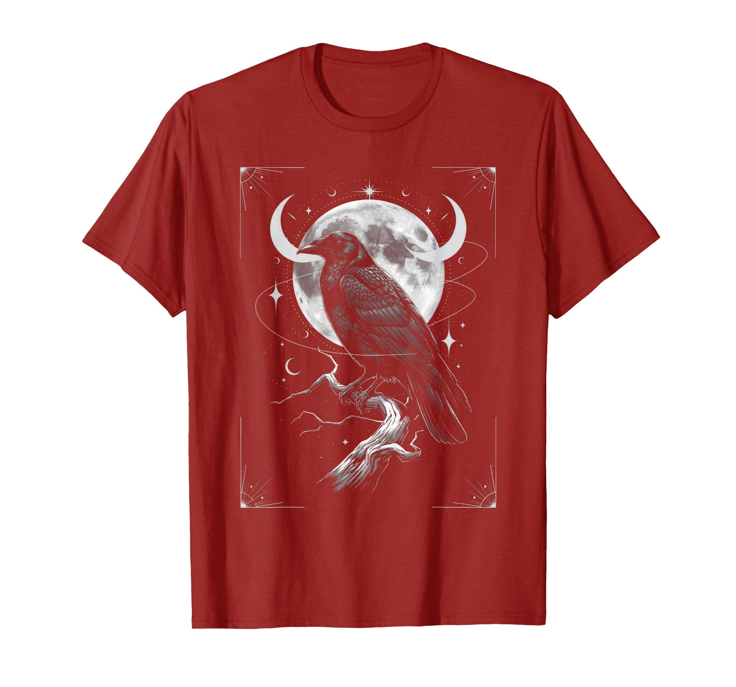 Raven Crow Dark Bird Witchcraft Omens Midnight T-Shirt