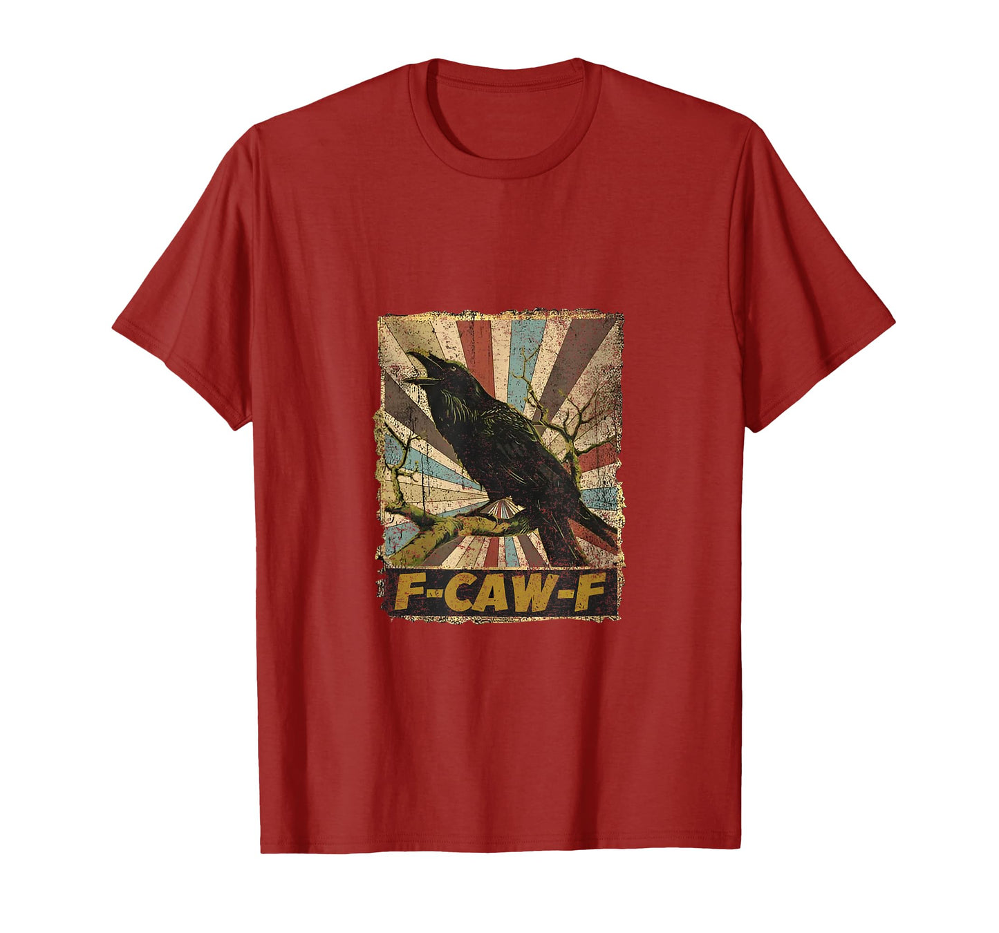 Funny F Caw F Raven Bird Saying Graphic F-Caw-F Crow T-Shirt