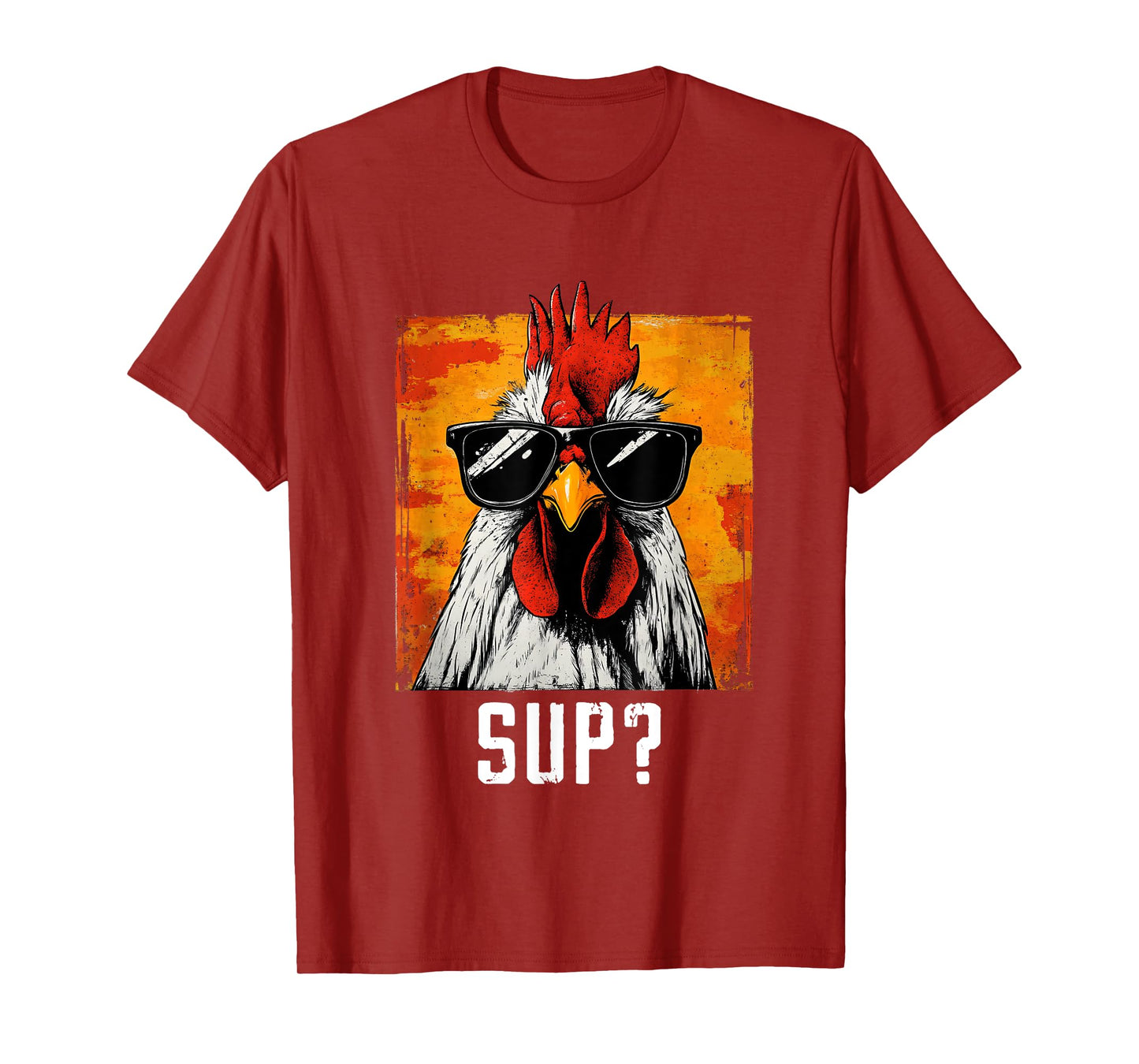 Sup Chicken Sunglasses Animal Farm Farmer T-Shirt