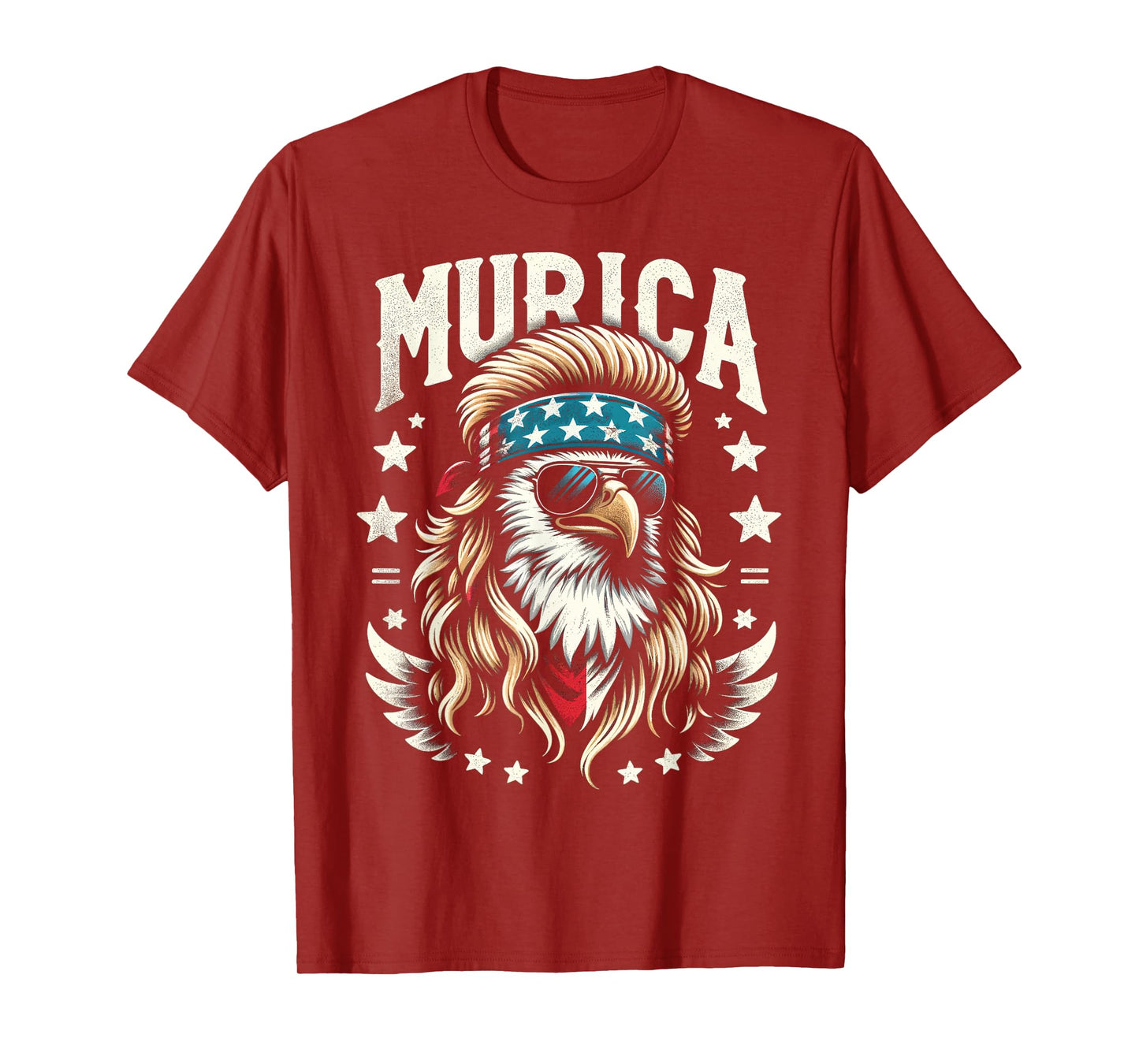 4th of July Patriotic Funny Eagle July 4th USA Murica Women Kids Men T-Shirt