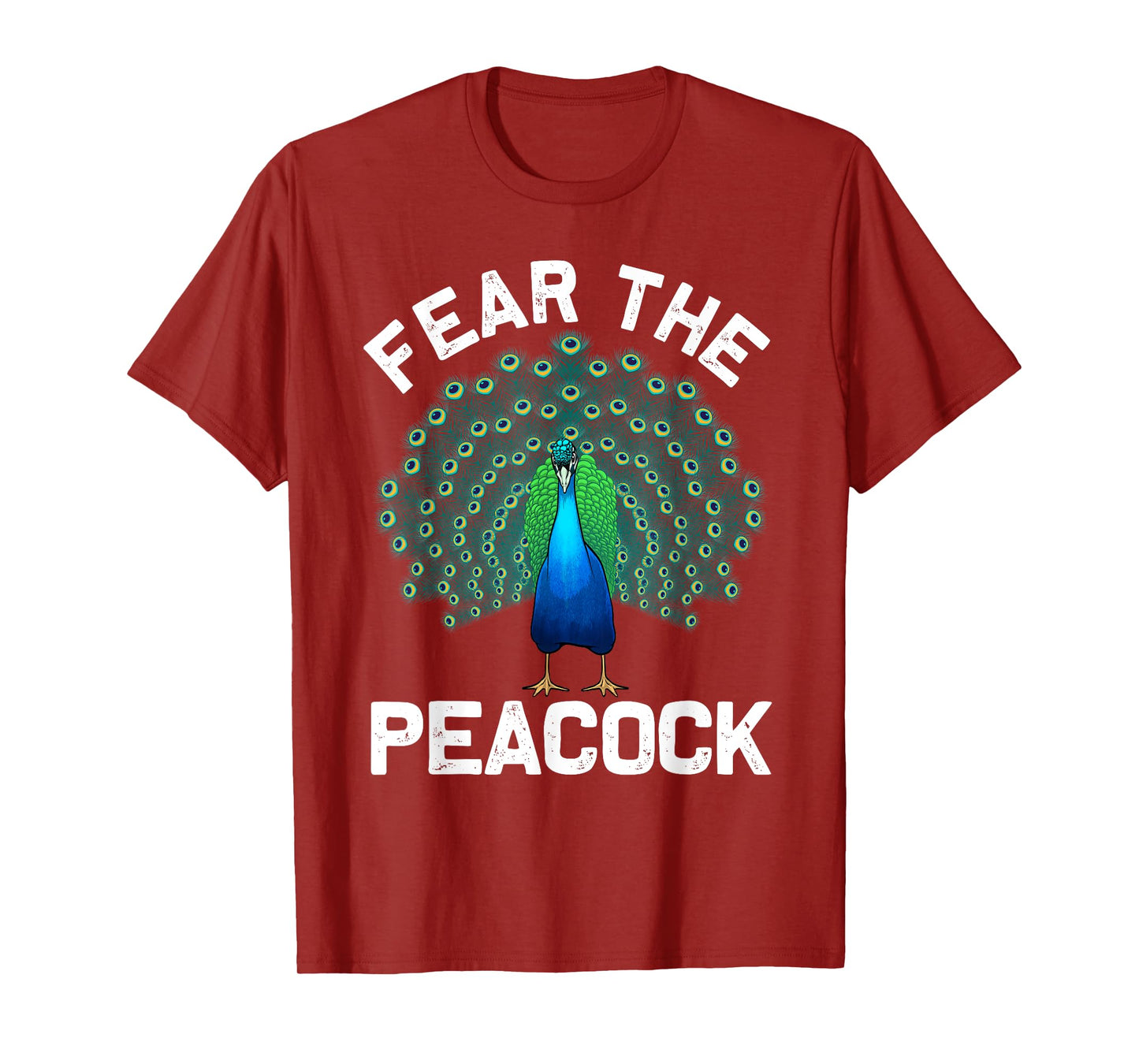 Funny Peacock Art For Men Women Colorful Peacock Bird Lover T-Shirt