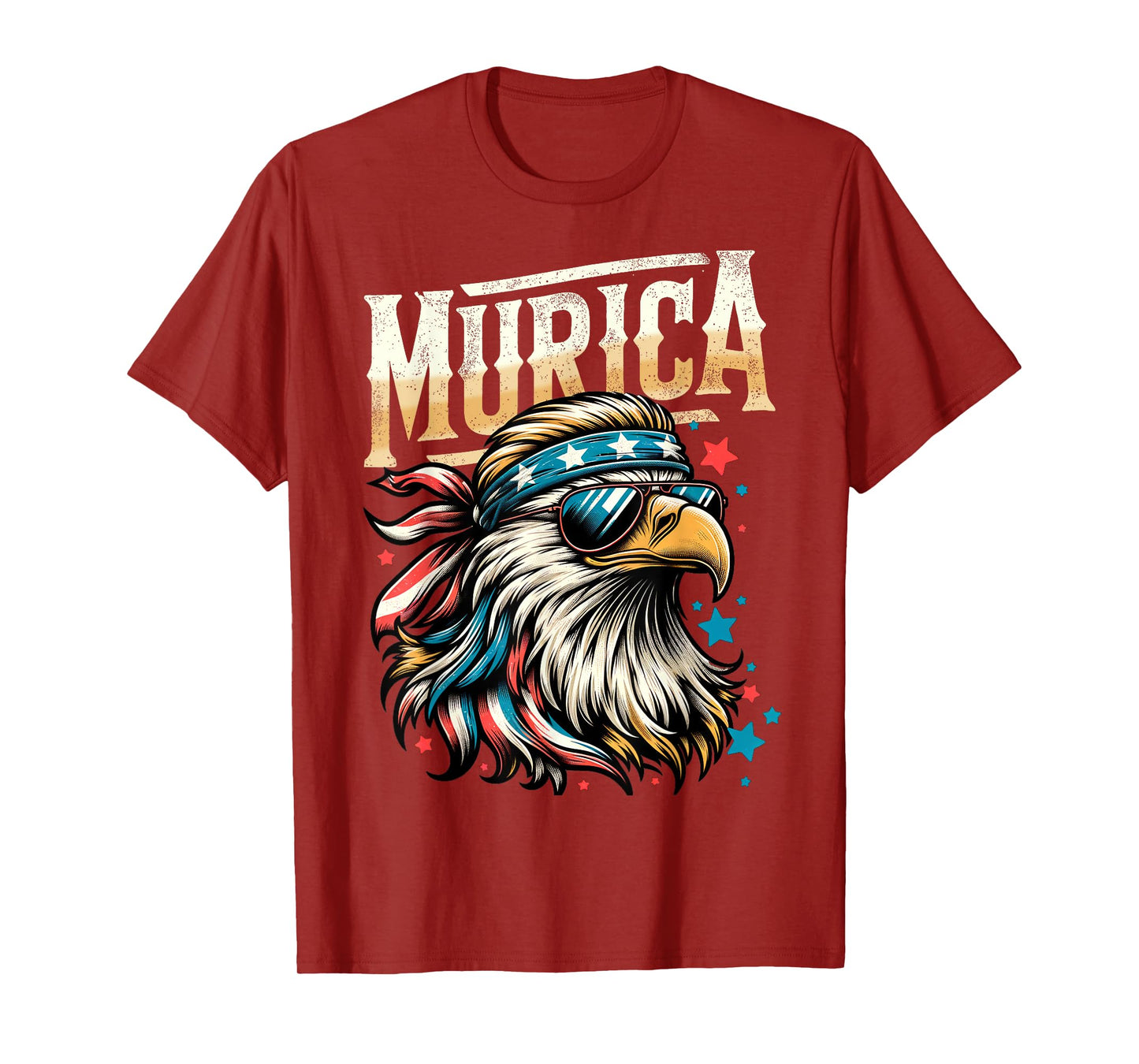 4th of July Patriotic Funny Eagle July 4th USA Murica T-Shirt