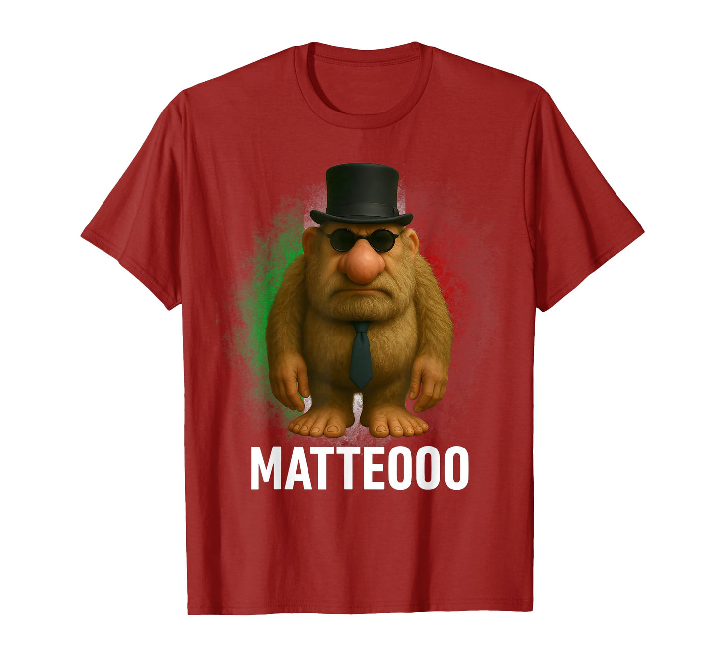 Matteo Mateo Matteooo Italian Brainrot Meme Flag Italy Kids T-Shirt