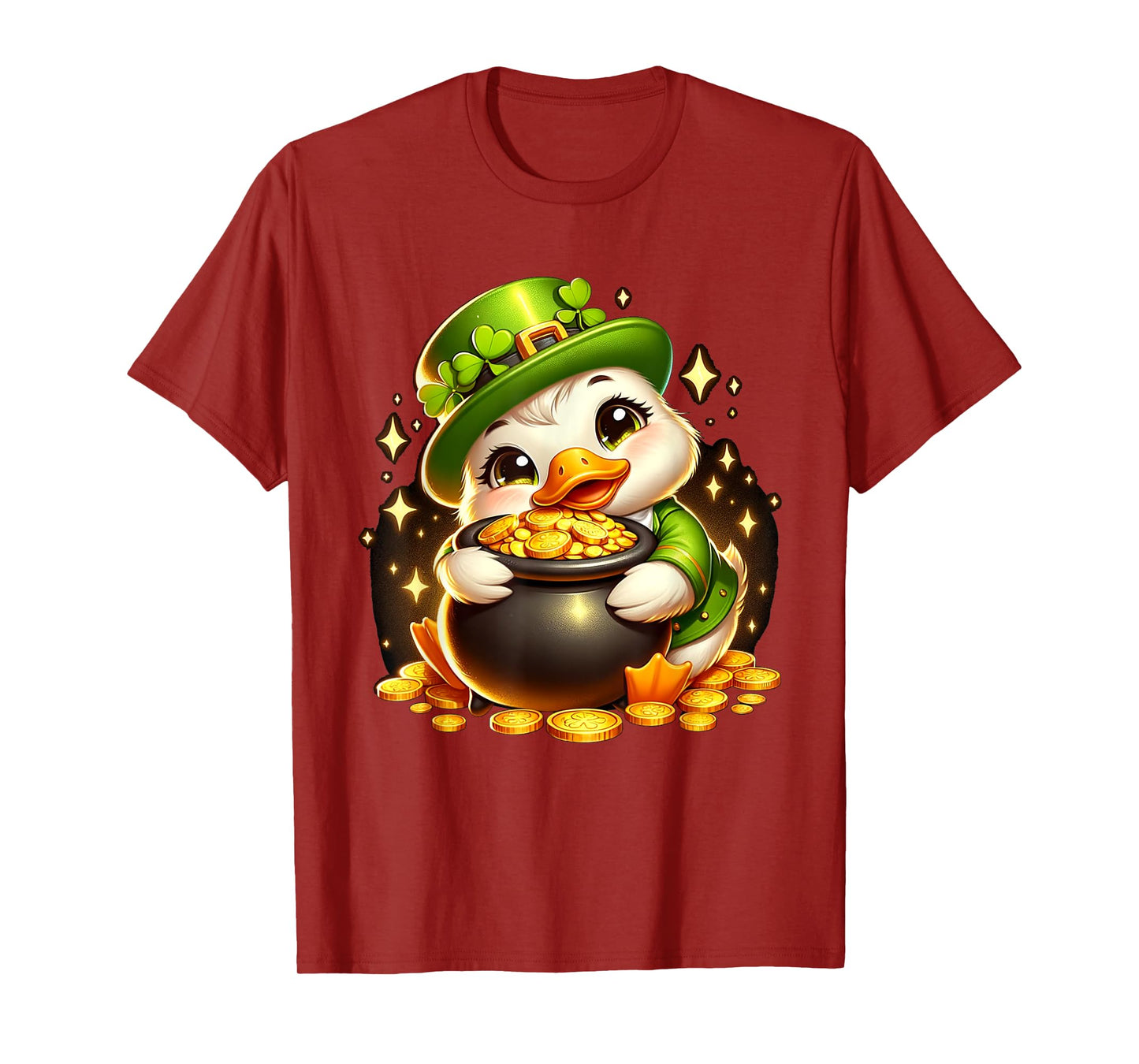 Duck Leprechaun Cute Funny Duck St. Patricks Day T-Shirt