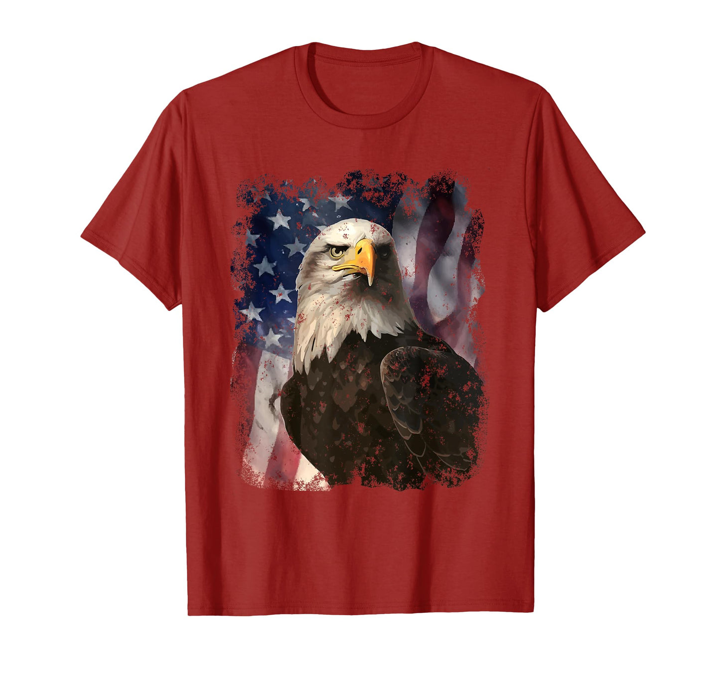 Patriotic Eagle 4th Of July USA American Flag T-Shirt