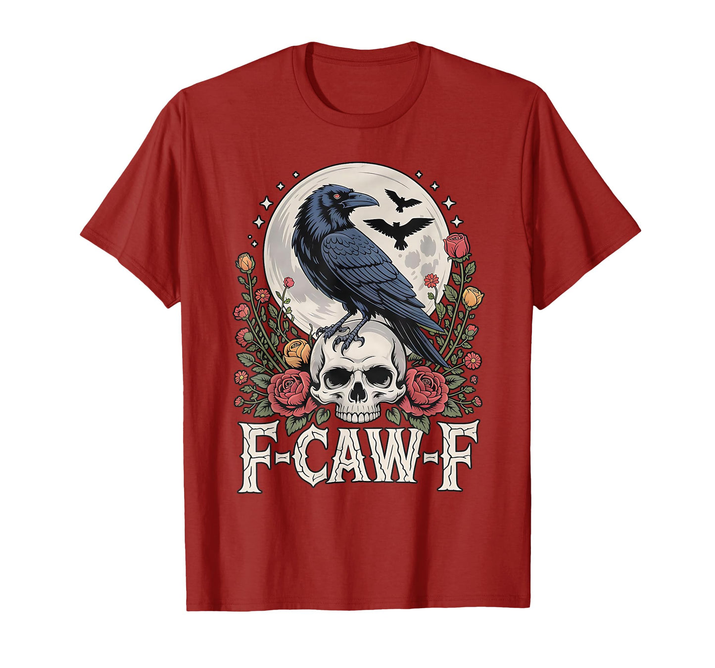 F-Caw-F Black Bird Crow Funny Crow Bird Cawing Grunge T-Shirt