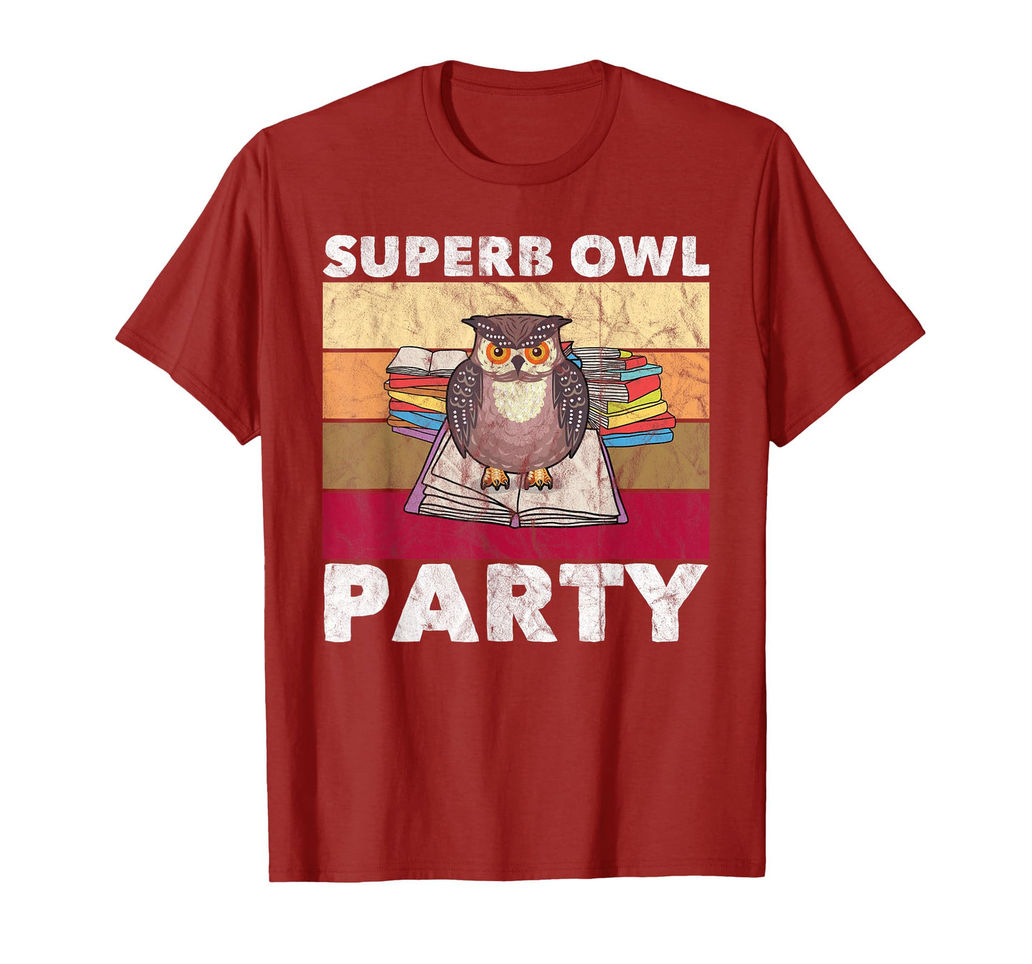 Superb Owl Party Funny Owl Bird Lovers Retro T-Shirt