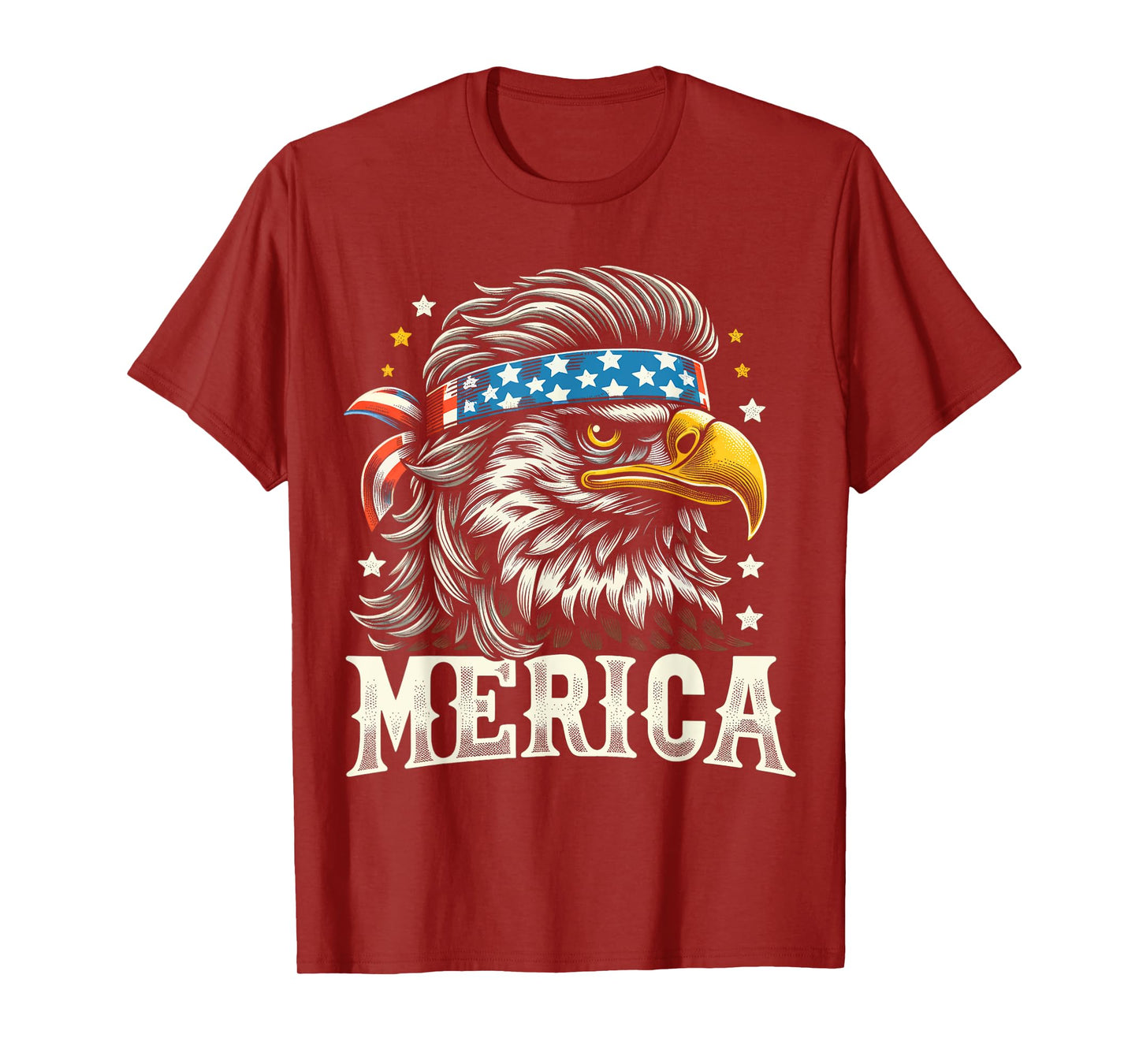 4th of July Patriotic Funny Eagle July 4th USA Merica T-Shirt for Women Kids Men
