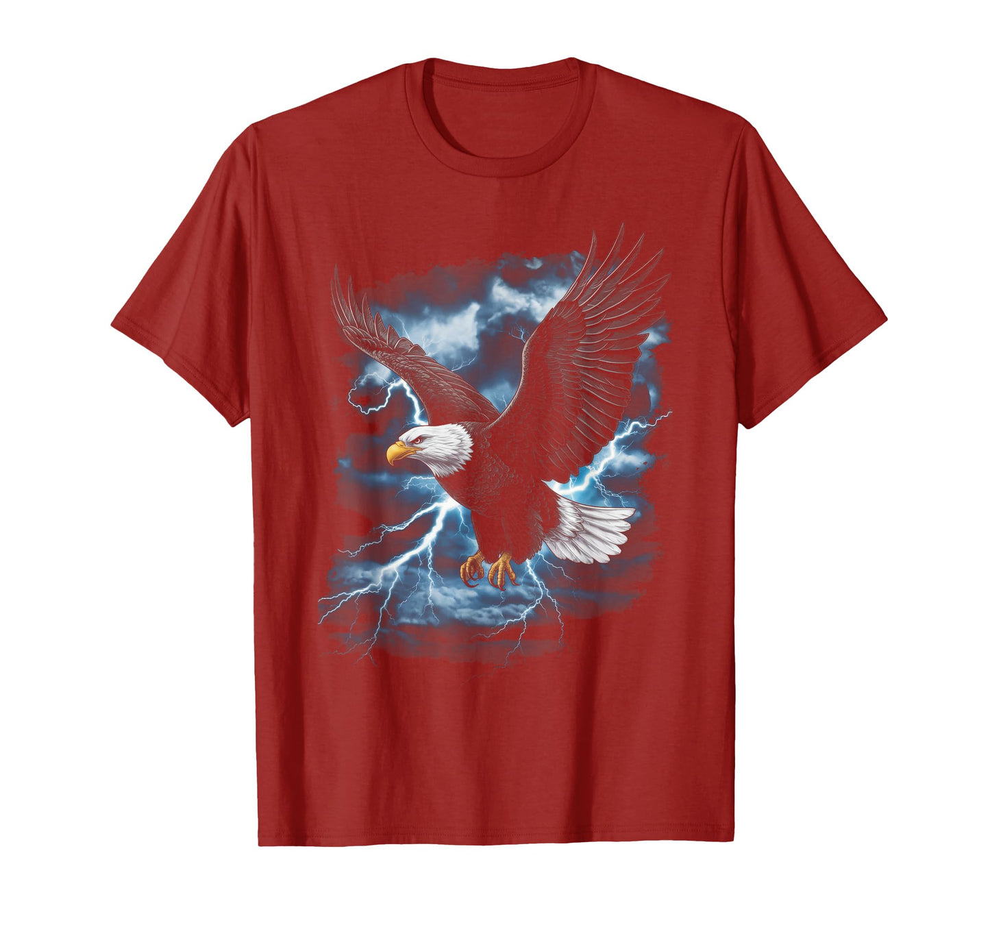 Bald eagle Bird Nature Usa Lightning T-Shirt