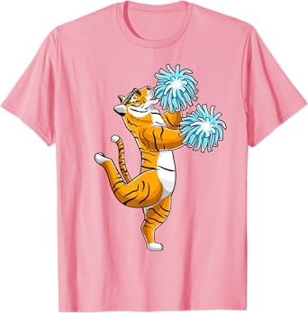 Cheerleading Tiger Cheerleader Cheer Flyer T-Shirt