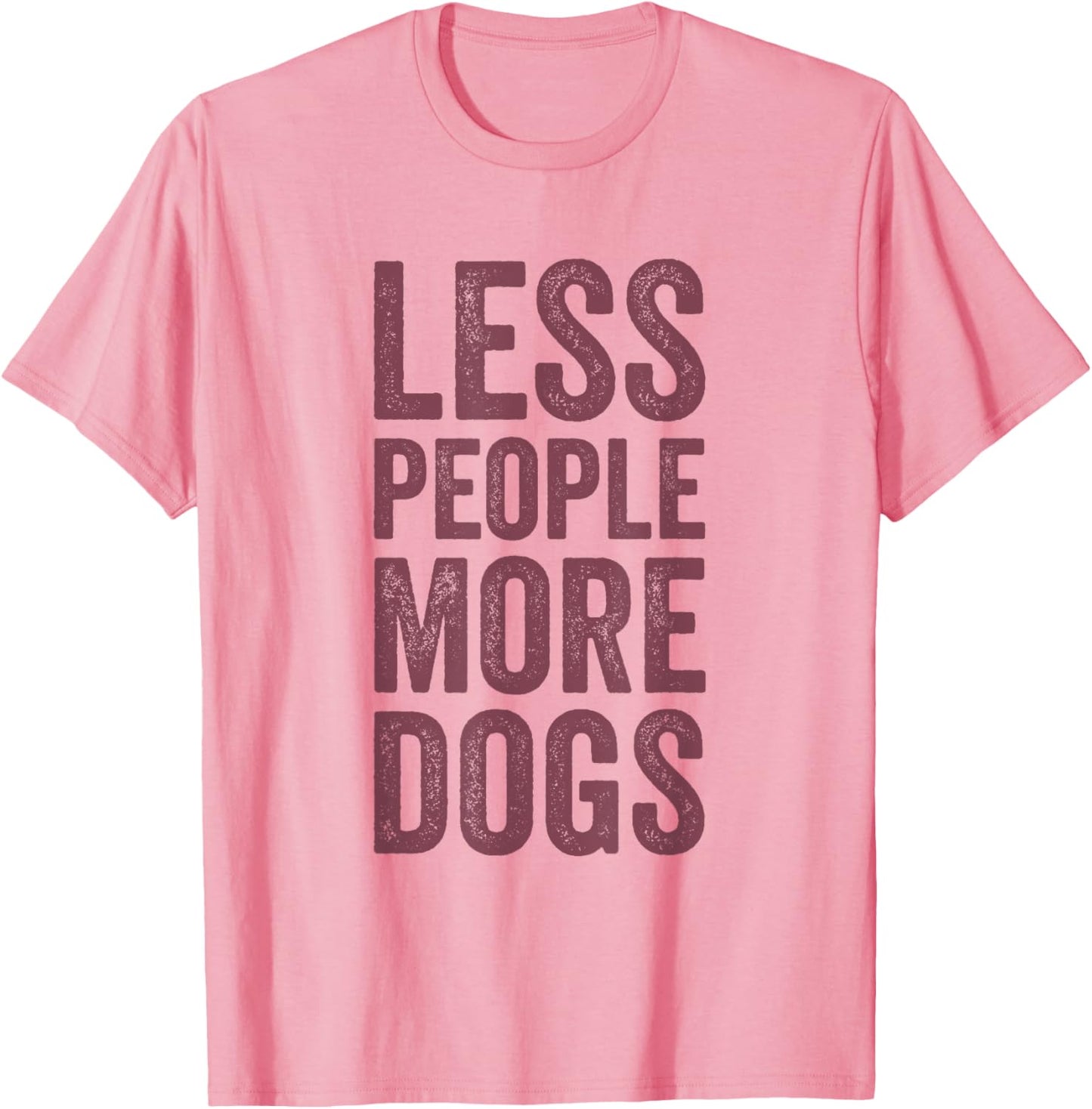 Less People More Dogs Sarcastic Introvert Funny Dog Lover T-Shirt