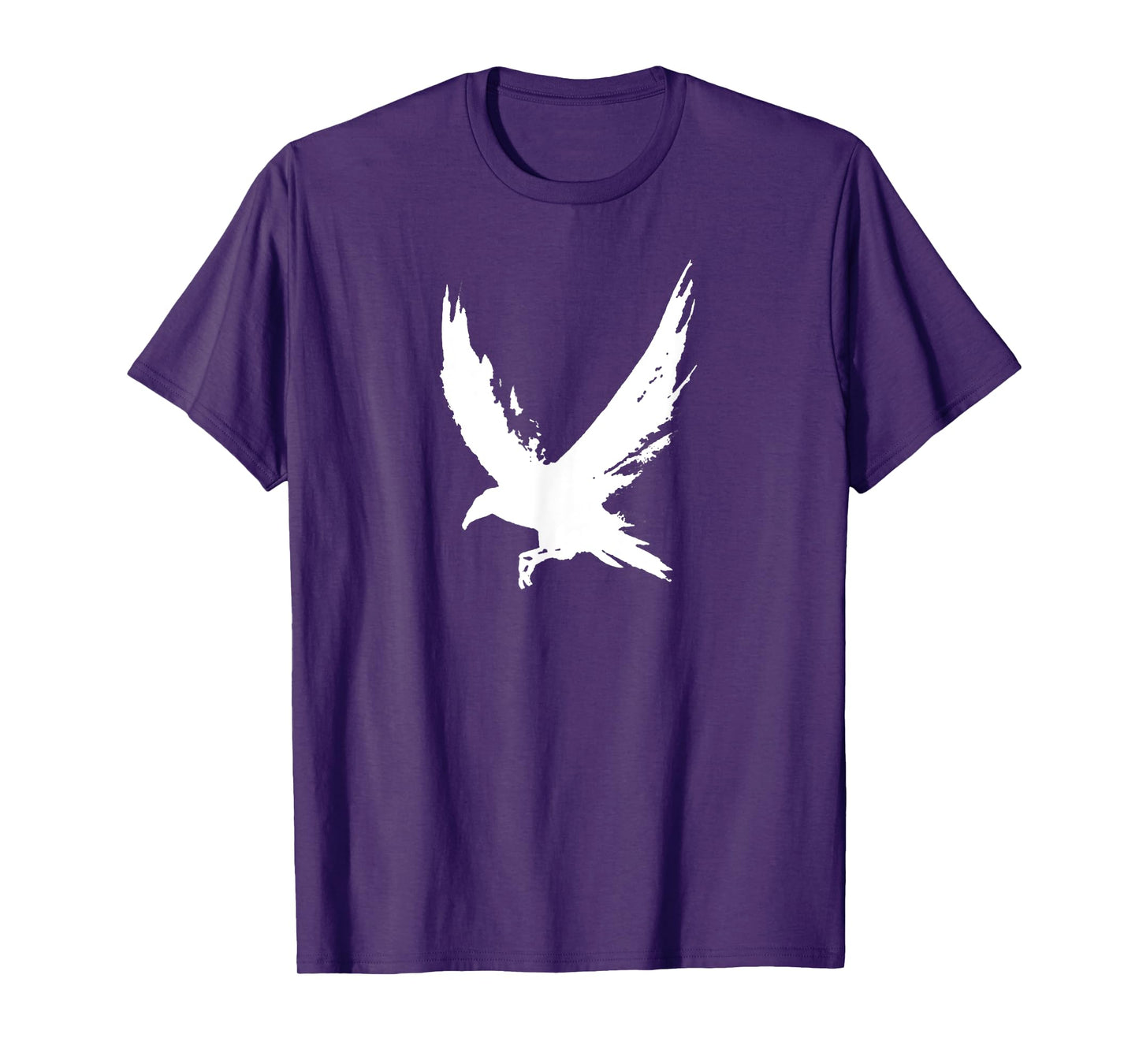 Crow Raven Shirt Distressed Flying Bird Crow Tee Shirt T-Shirt