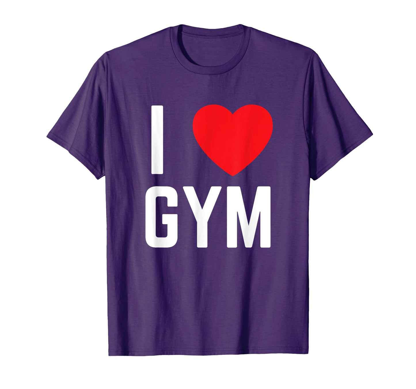I heart gym I love gym fitness workout exercise T-Shirt