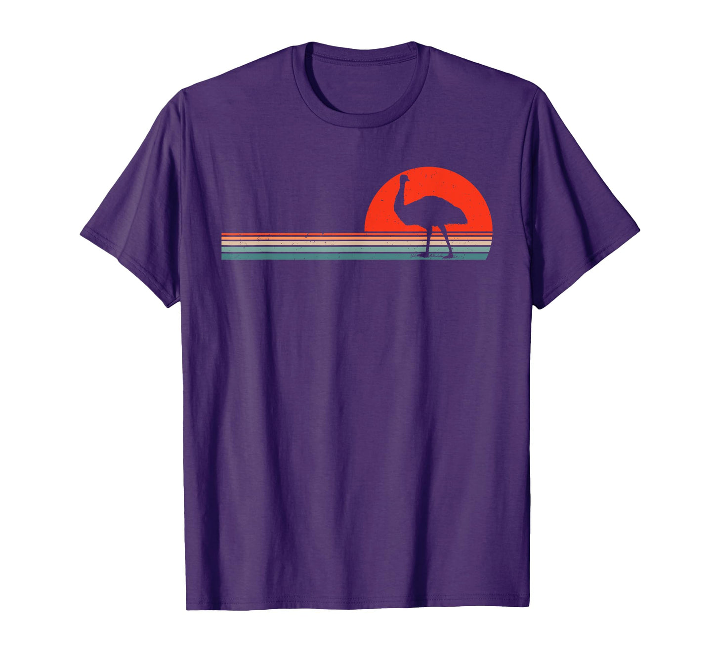 Cool Retro Emu Bird Lover Australian Animal T-Shirt