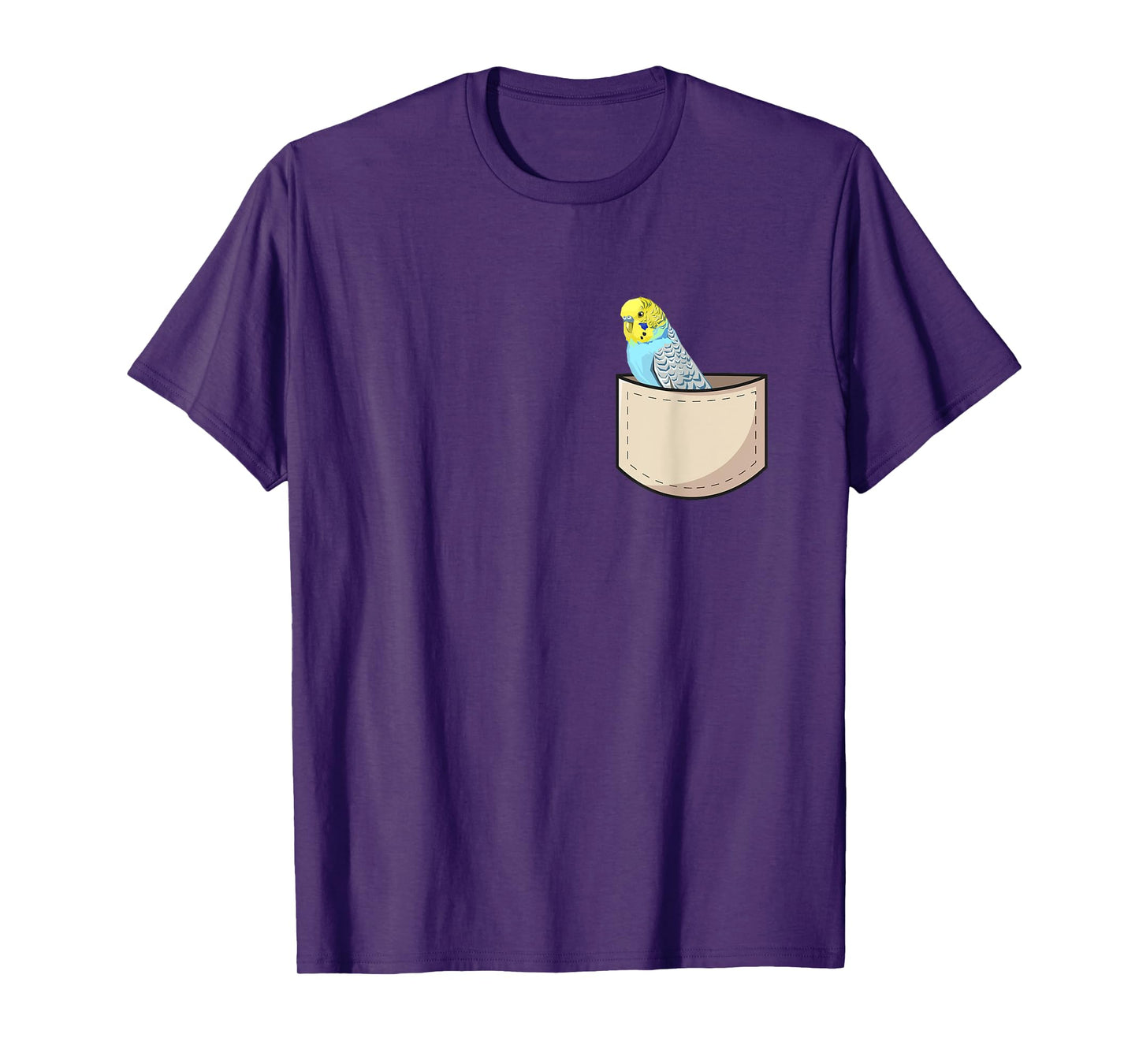 Budgie In Pocket Budgerigar Parakeet Parrot T-Shirt
