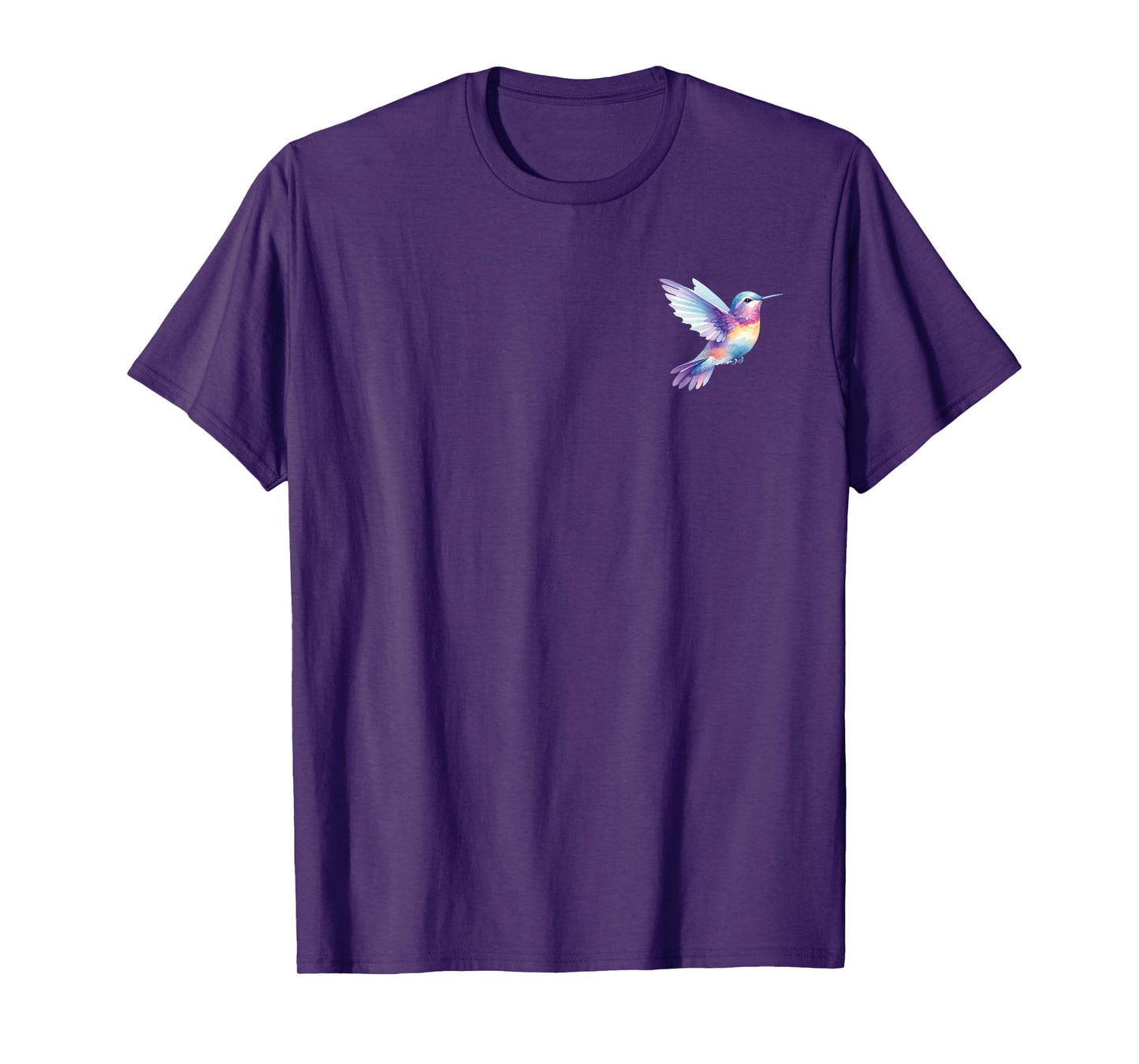 Hummingbird in pocket - Watercolor hummingbird T-Shirt