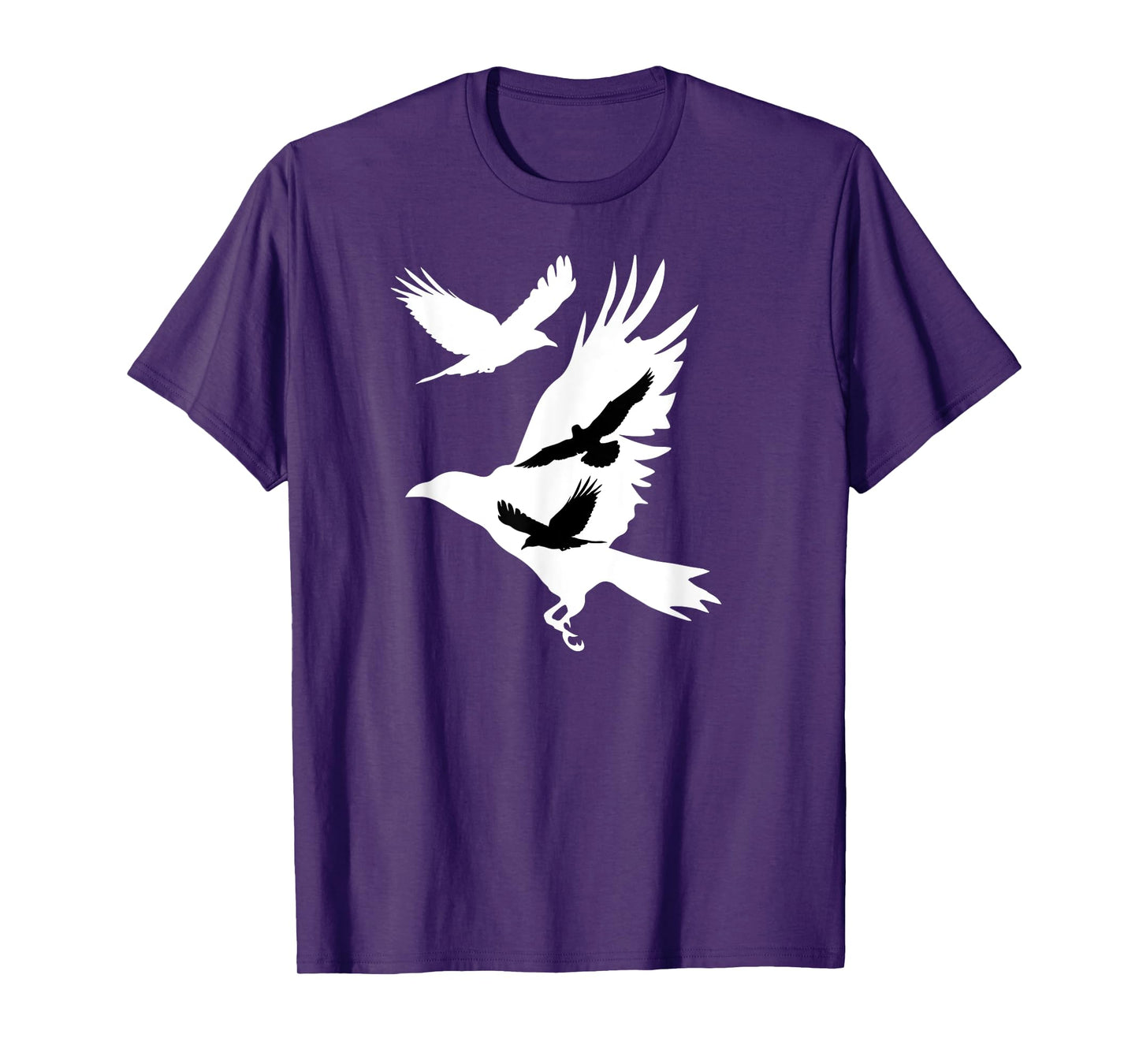 Crows in Flight Crow Raven Blackbird Bird Ornithology T-Shirt
