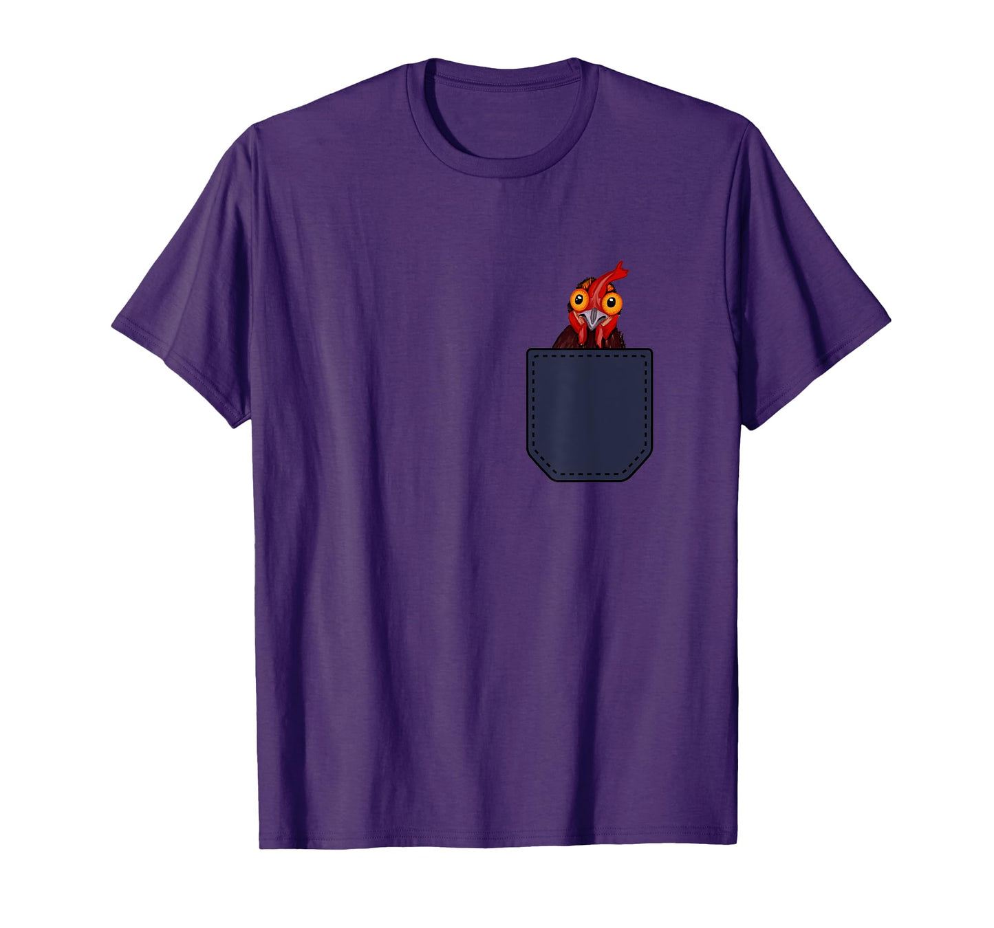 Chicken Farmers Cute and Funny Rooster Black Unisex Adult T-Shirt
