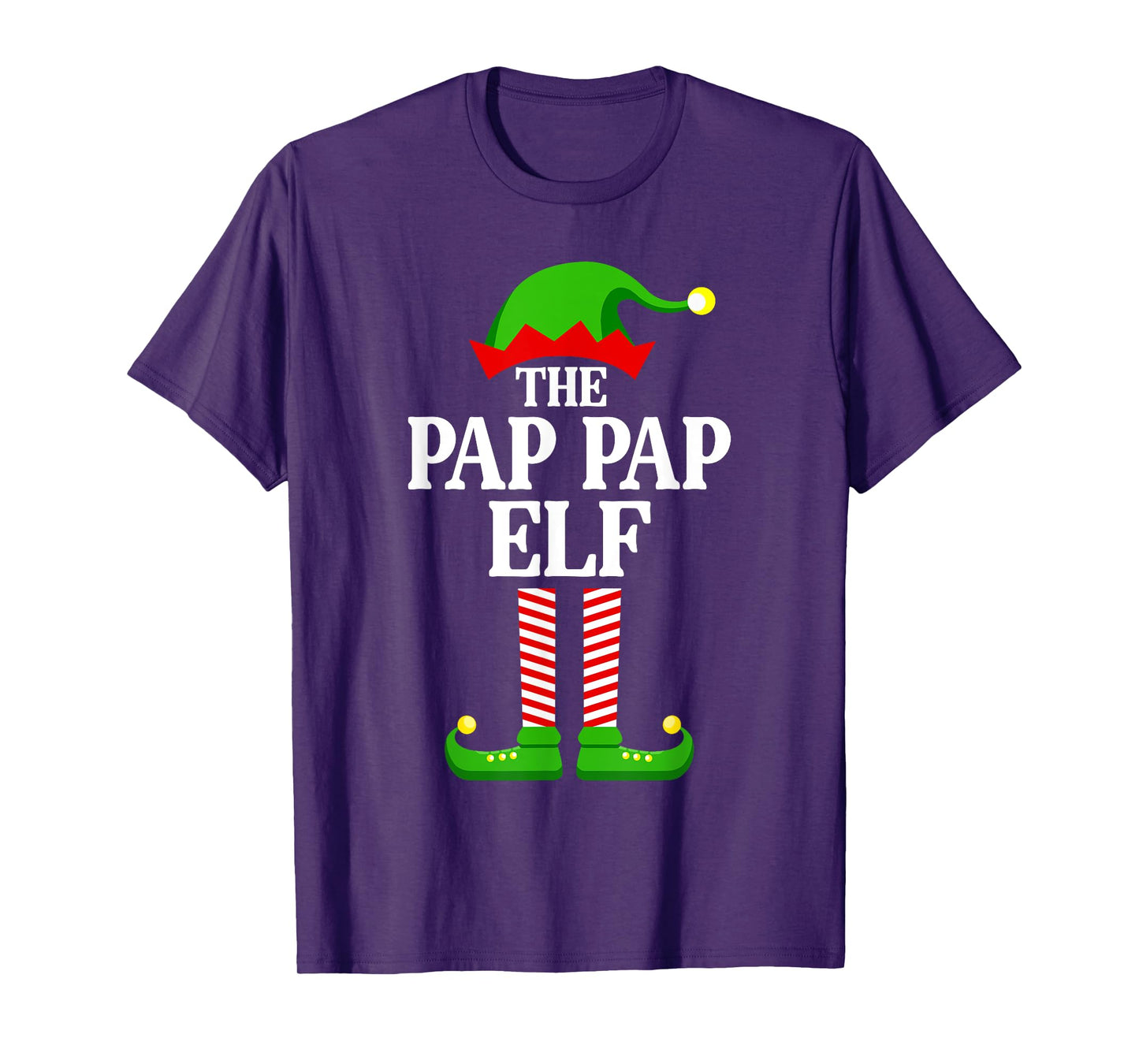 Pap Pap Elf Family Matching Group Funny Christmas T-Shirt
