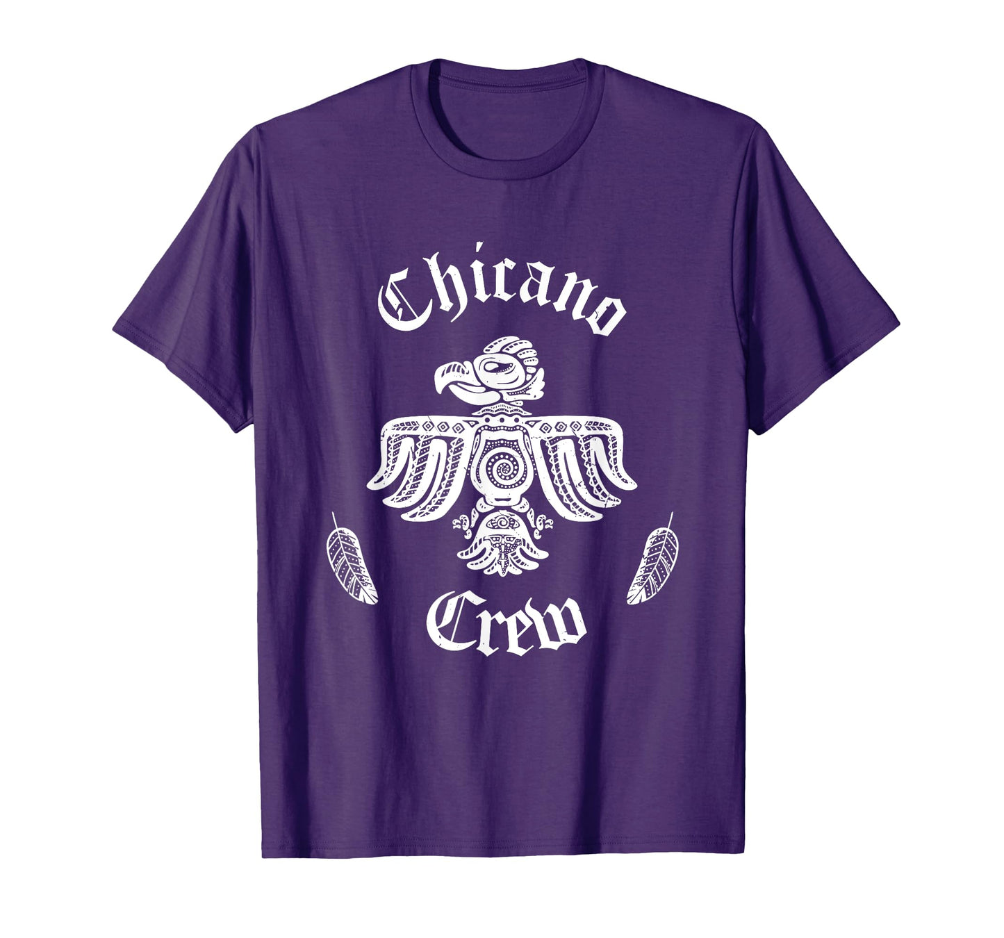 Chicano Crew Shirt | Mexican Huelga Bird Shirt Mens Chicano T-Shirt