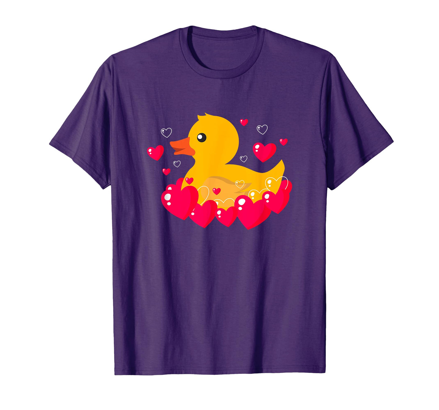 Yellow duck Rubber love Valentines day Funny men women kids T-Shirt