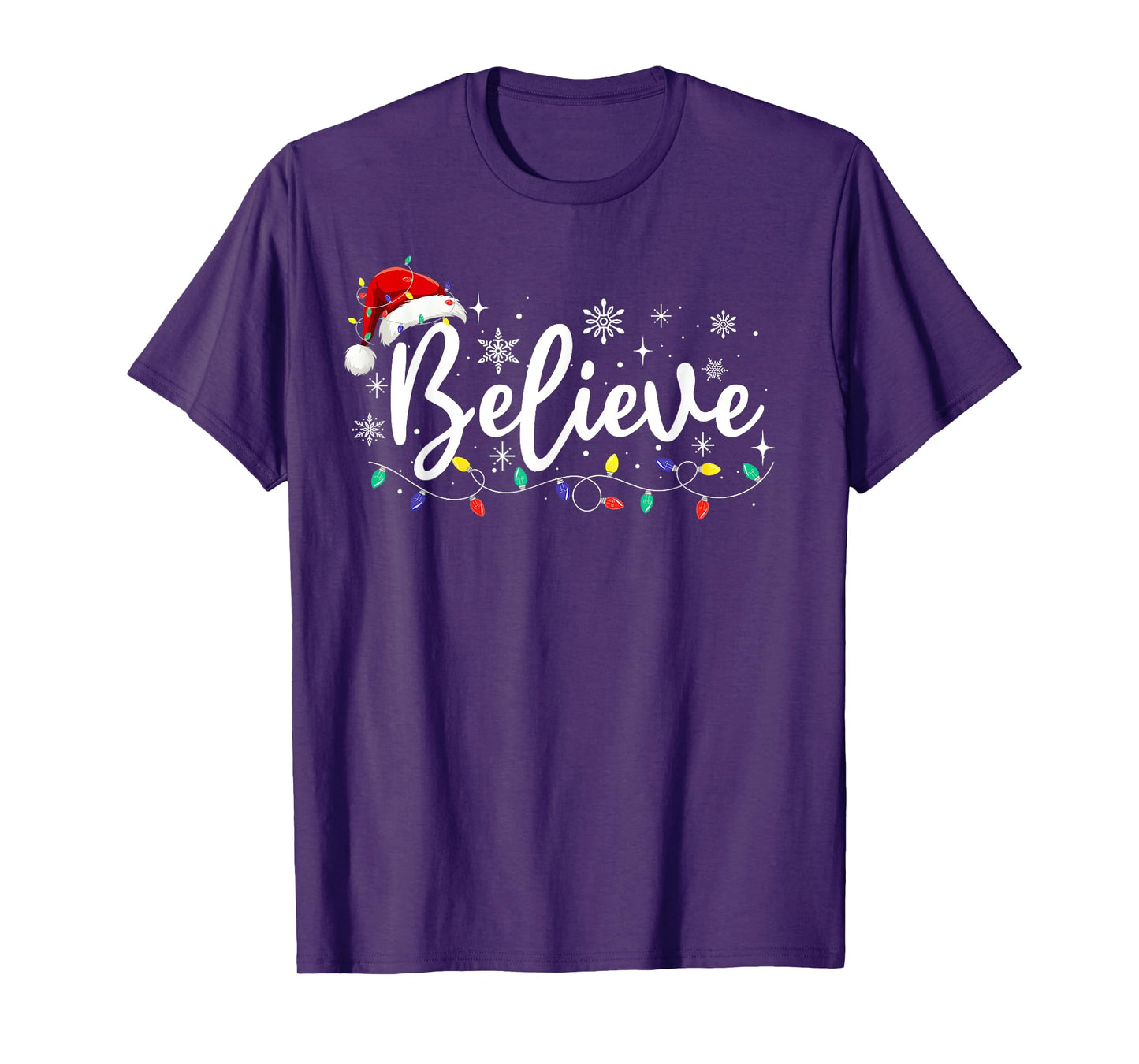 Christmas Shirt - Believe Santa Claus Believe Christmas Kids T-Shirt