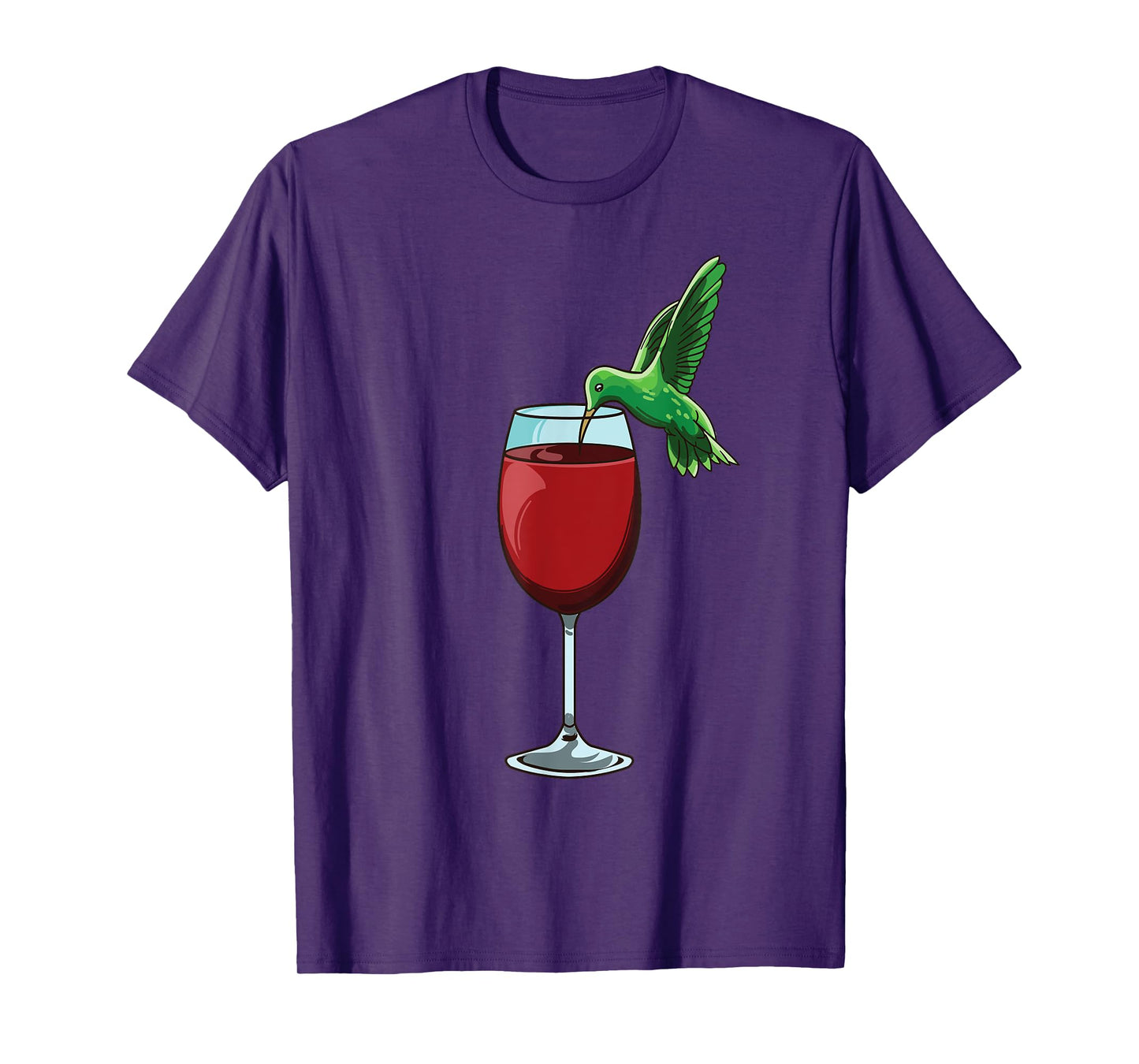 Funny Hummingbird Humming Birds Wine Drinking Bird Lover T-Shirt