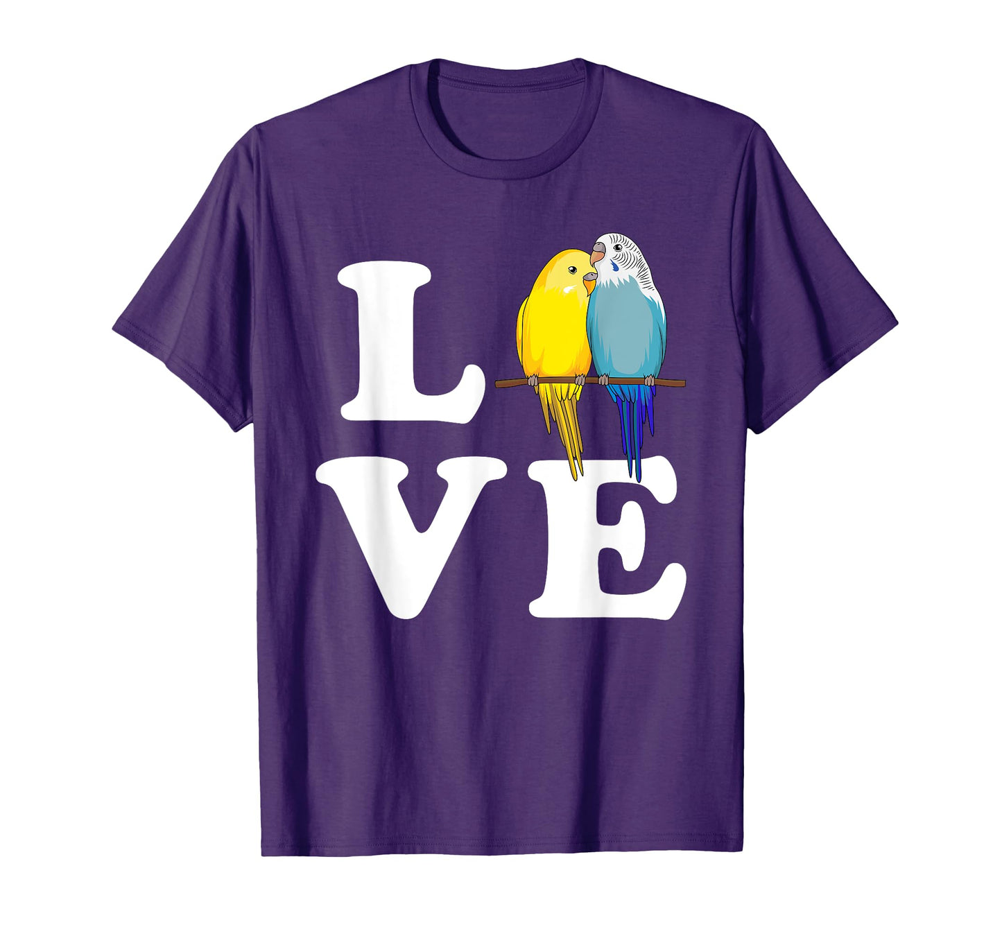 Budgie Love Parakeet Budgerigar Womens Girl T-Shirt