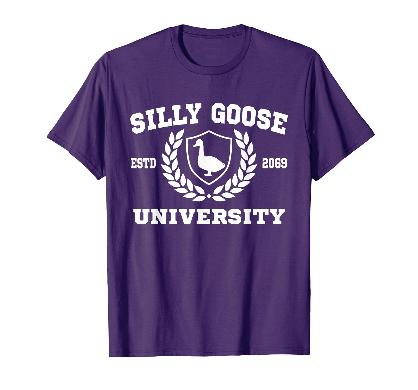 Silly Goose University Funny Meme Mens Womens T-Shirt