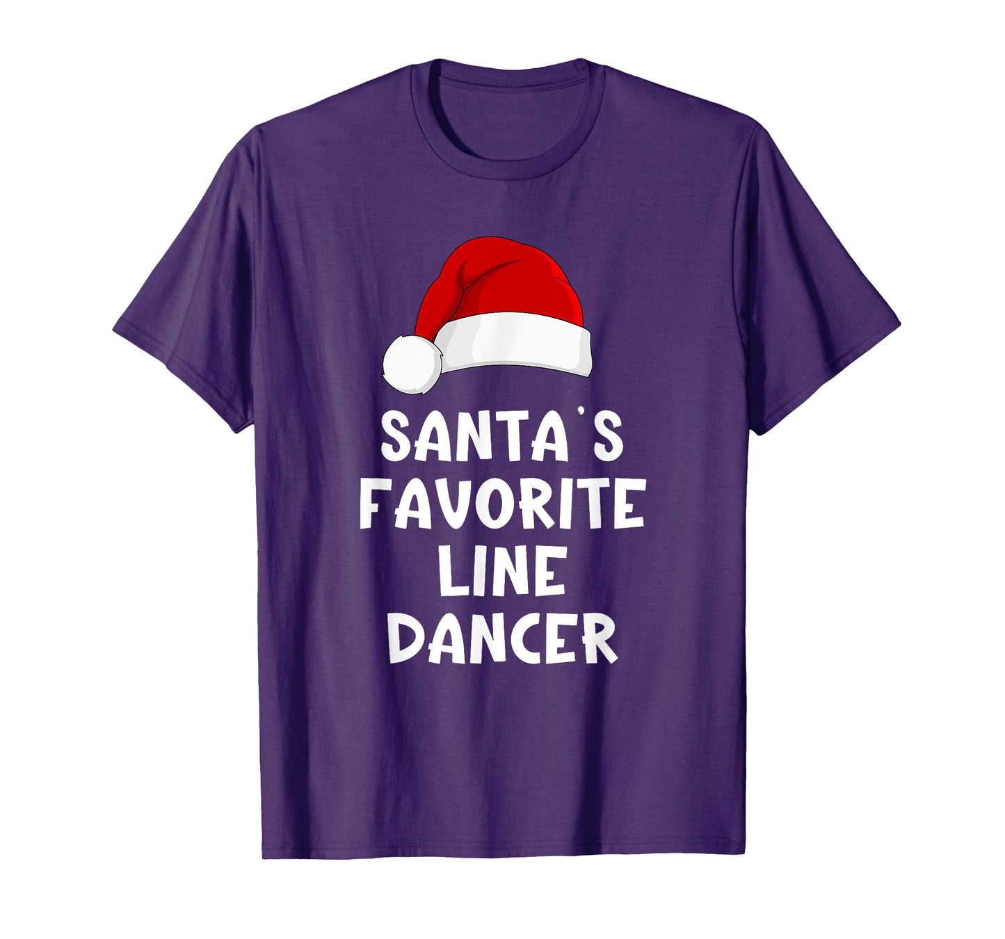Christmas Santa's Favorite Line Dancer Funny Dancing Dance T-Shirt