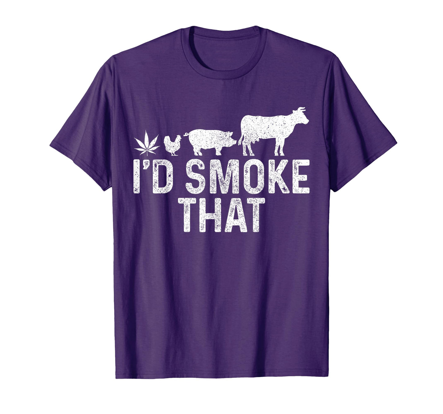 Cannabis I'd Smoke That BBQ Grilling Smoking Marijuana Weed T-Shirt