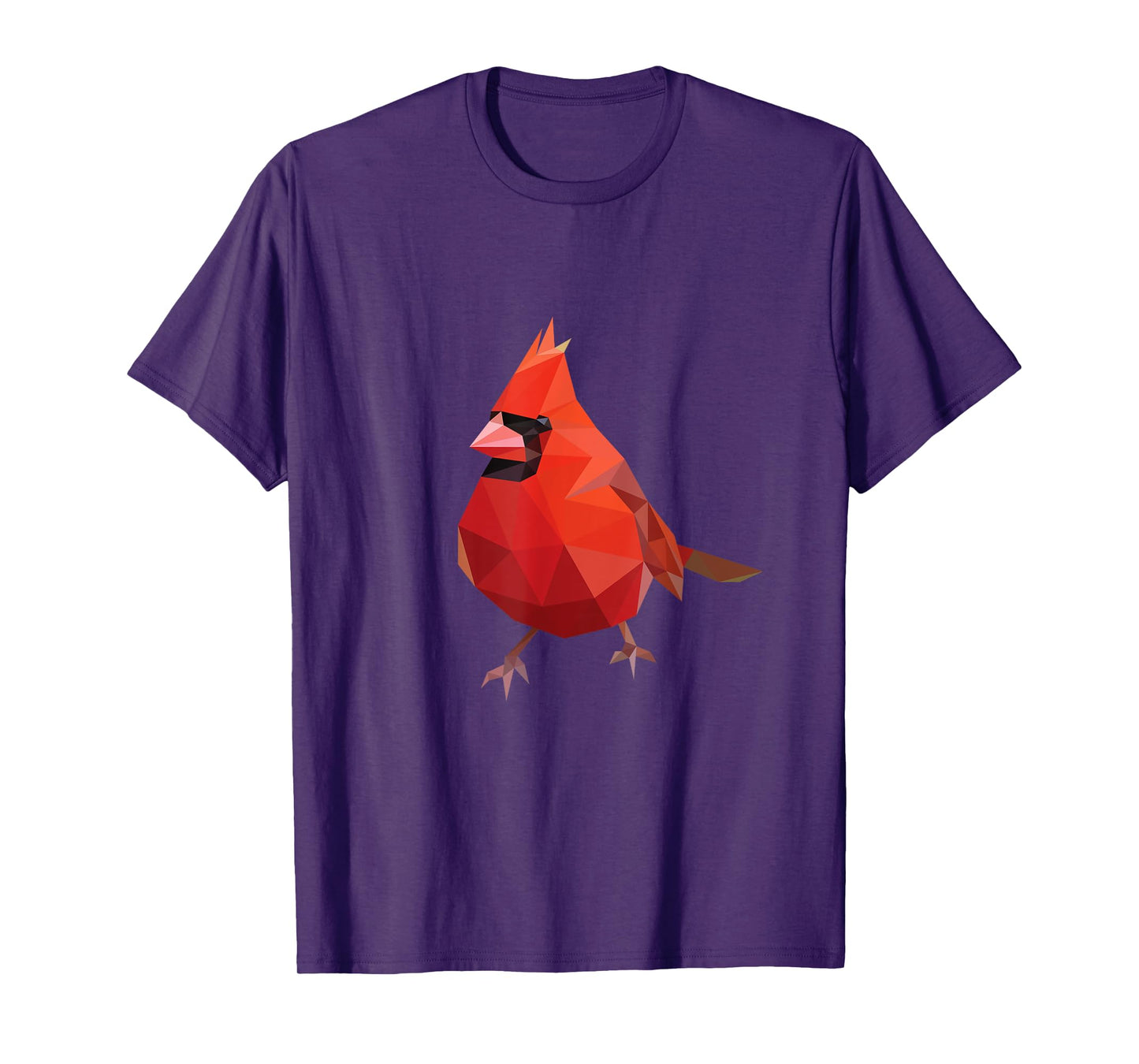 Northern Cardinal Bird Shirt Geometric Bird Lover Birder T-Shirt