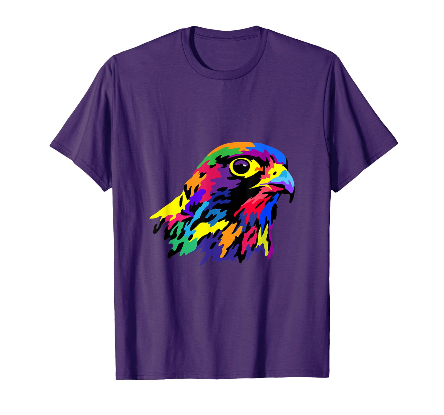 Pop Art Peregrine Falcon Hawk Falconry Bird Lover Birder T-Shirt